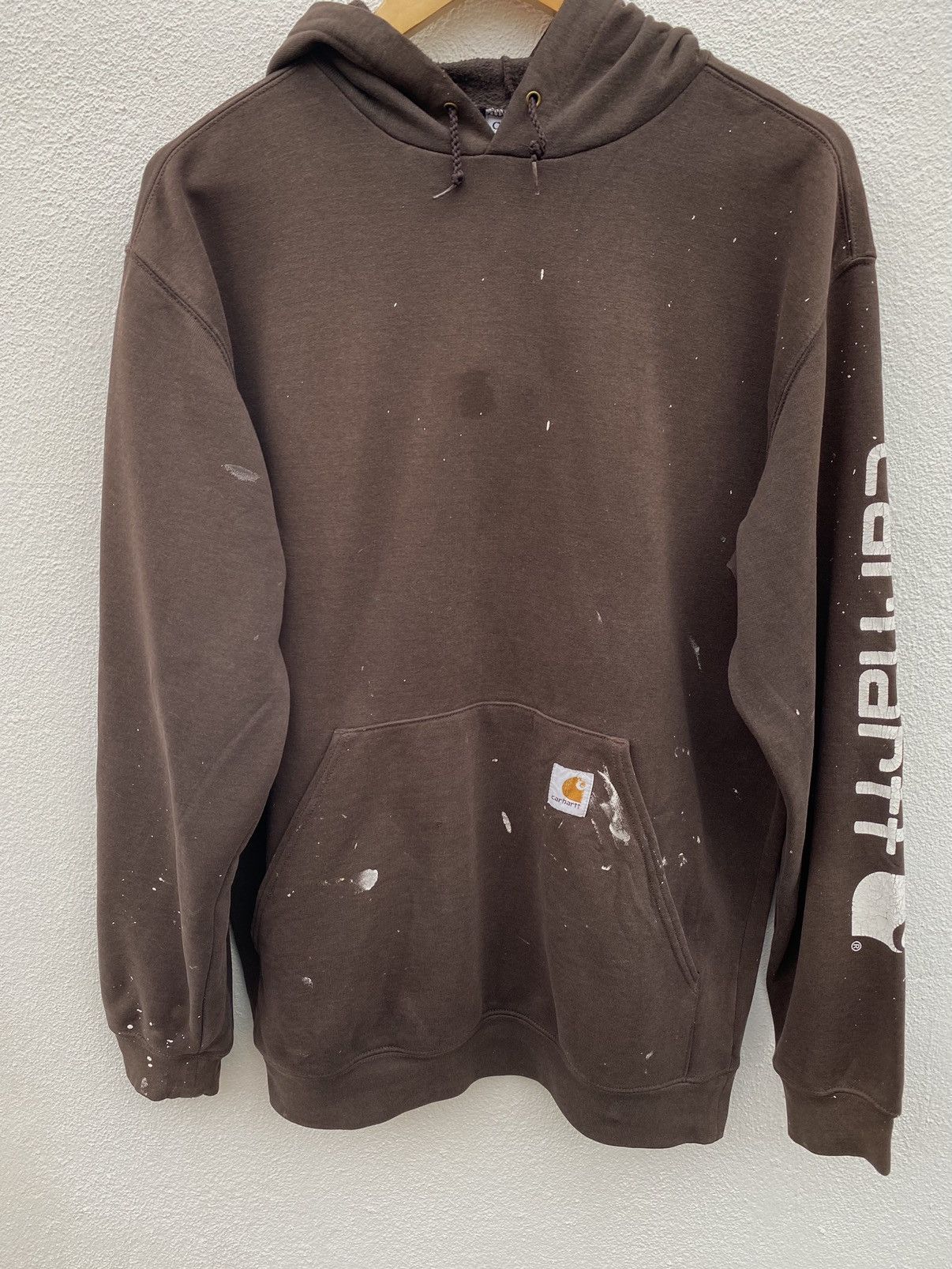 Carhartt × Vintage Vintage Carhartt hoodie painted sweatshirt Size US M / EU 48-50 / 2 - 8 Thumbnail