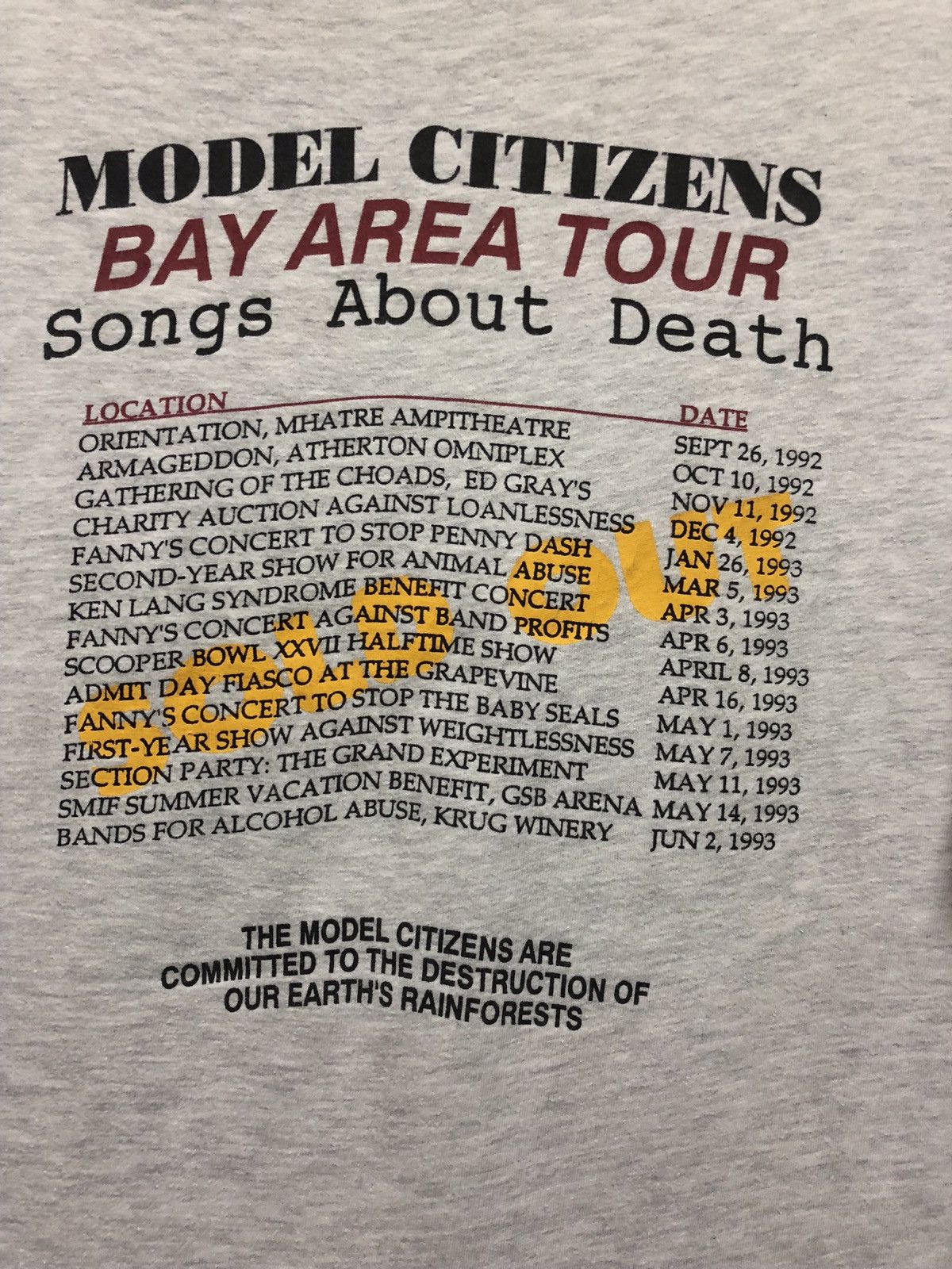 Band Tees × Vintage Vintage 90s Model Citizens Dance Electronic Tour T Shirt Size US XL / EU 56 / 4 - 4 Thumbnail