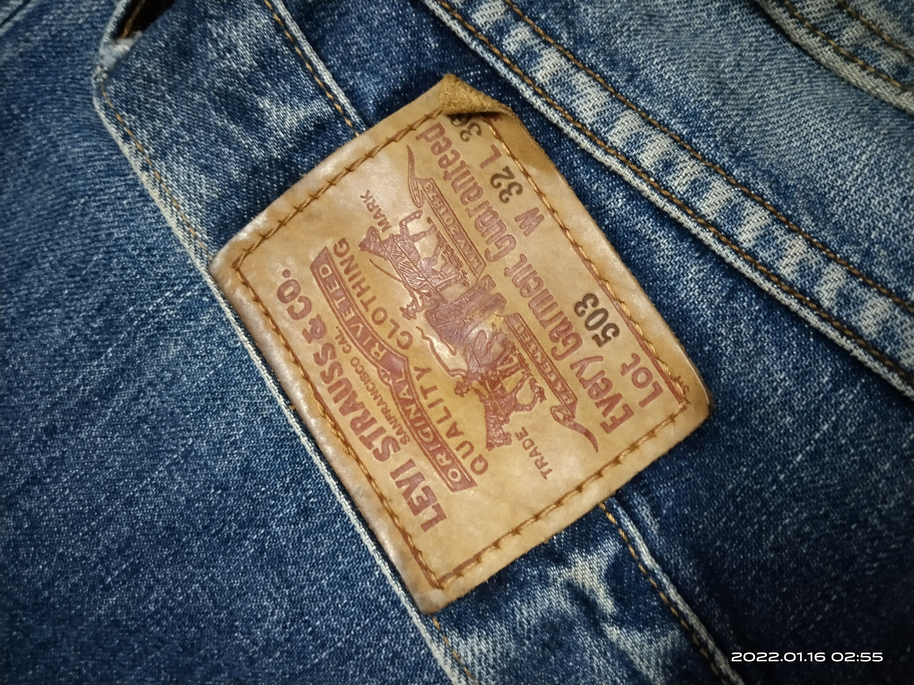 Levi's Vintage Clothing DiSTRESSED LEVIS MADE IN JAPAN LOT 503 DENIM PANTS Size US 32 / EU 48 - 11 Thumbnail
