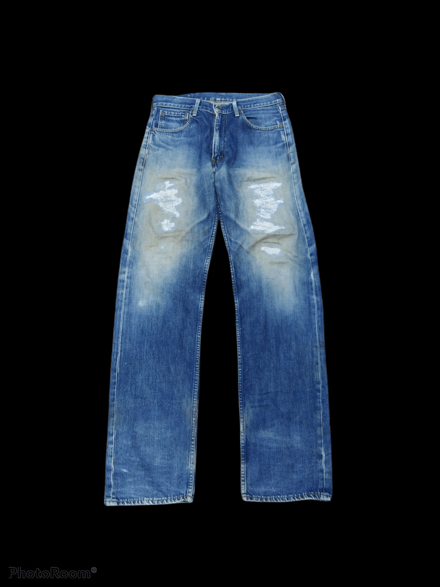 image of Archival Clothing x Distressed Denim Levis Made In Japan Lot 503 Denim Pants in Blue Distressed (Si