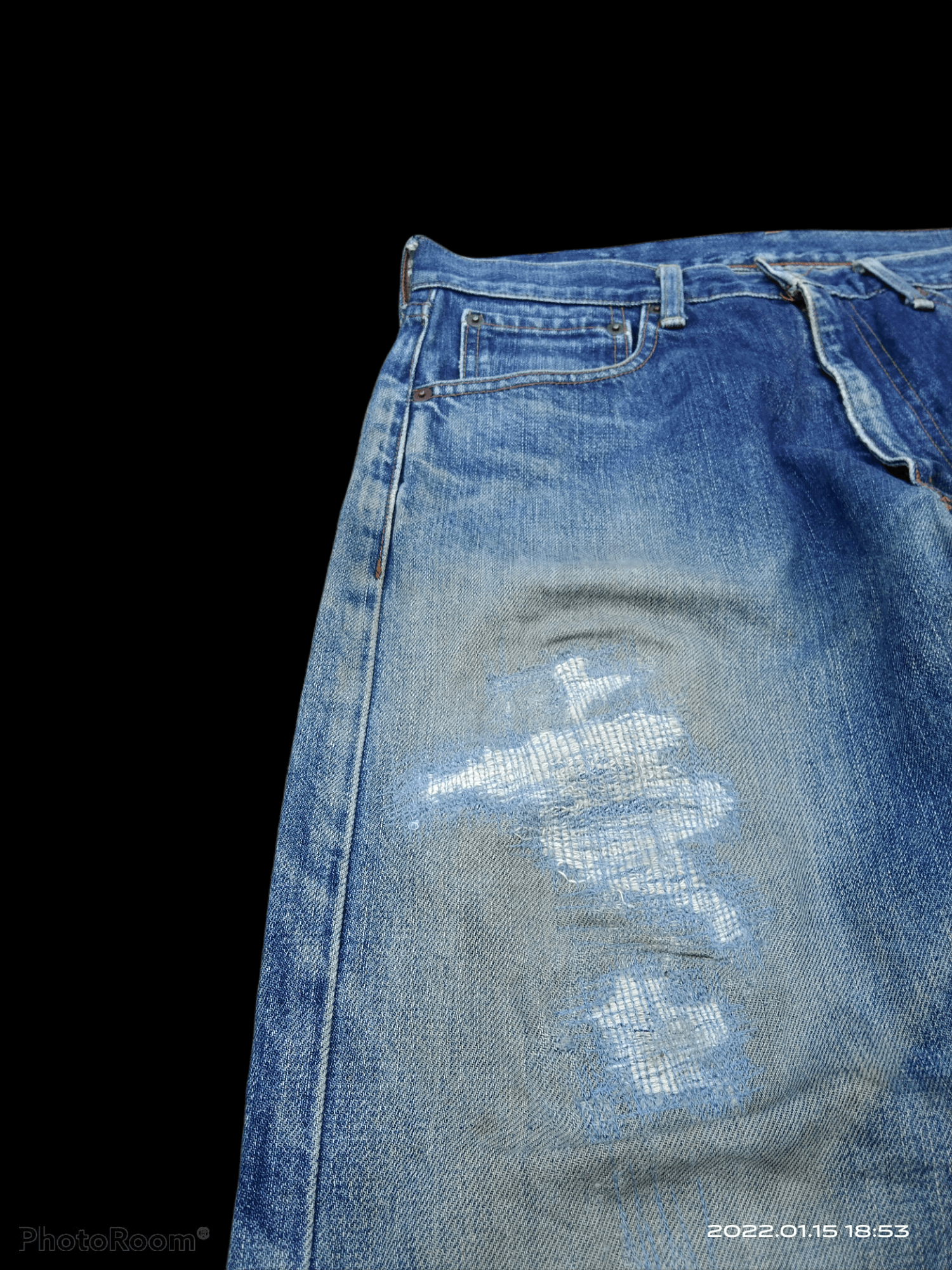 Levi's Vintage Clothing DiSTRESSED LEVIS MADE IN JAPAN LOT 503 DENIM PANTS Size US 32 / EU 48 - 6 Thumbnail