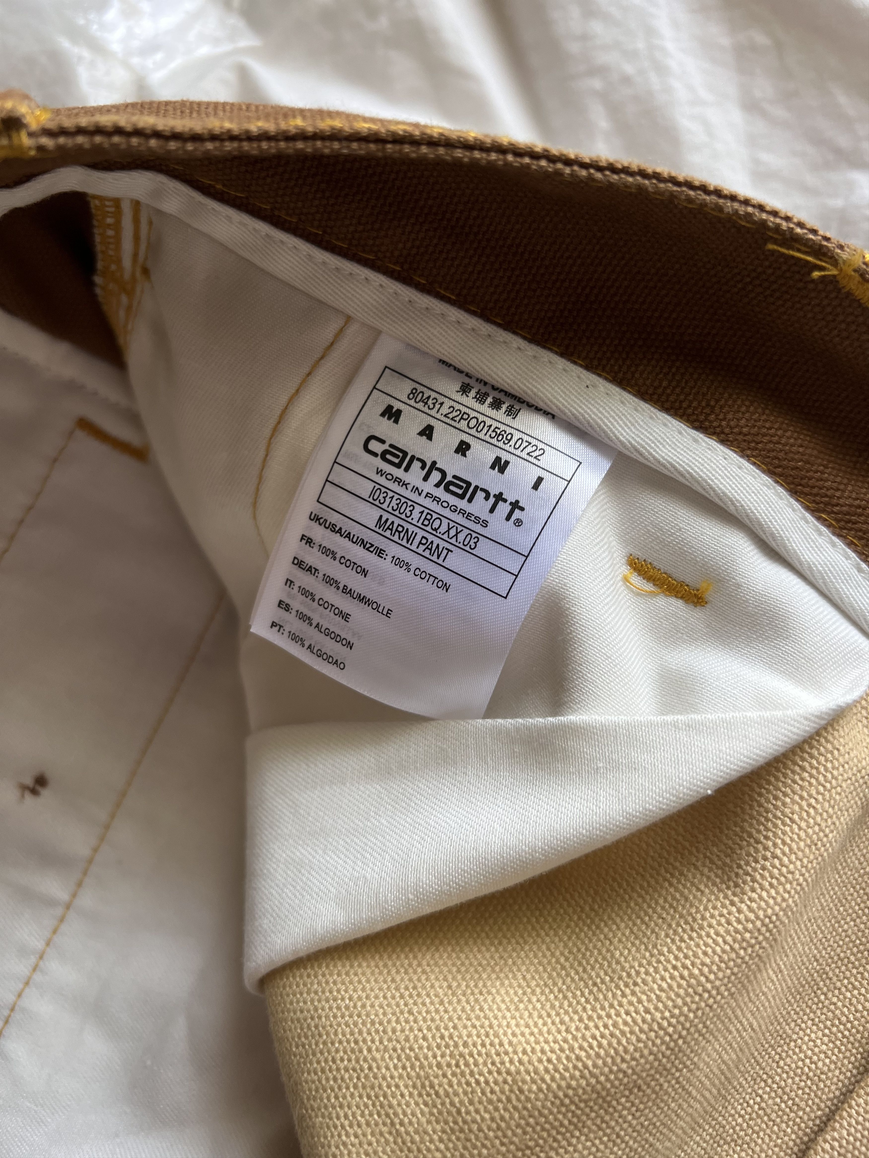 Carhartt Wip × Marni Marni Carhartt WIP Color Block Pants Size US 34 / EU 50 - 8 Thumbnail