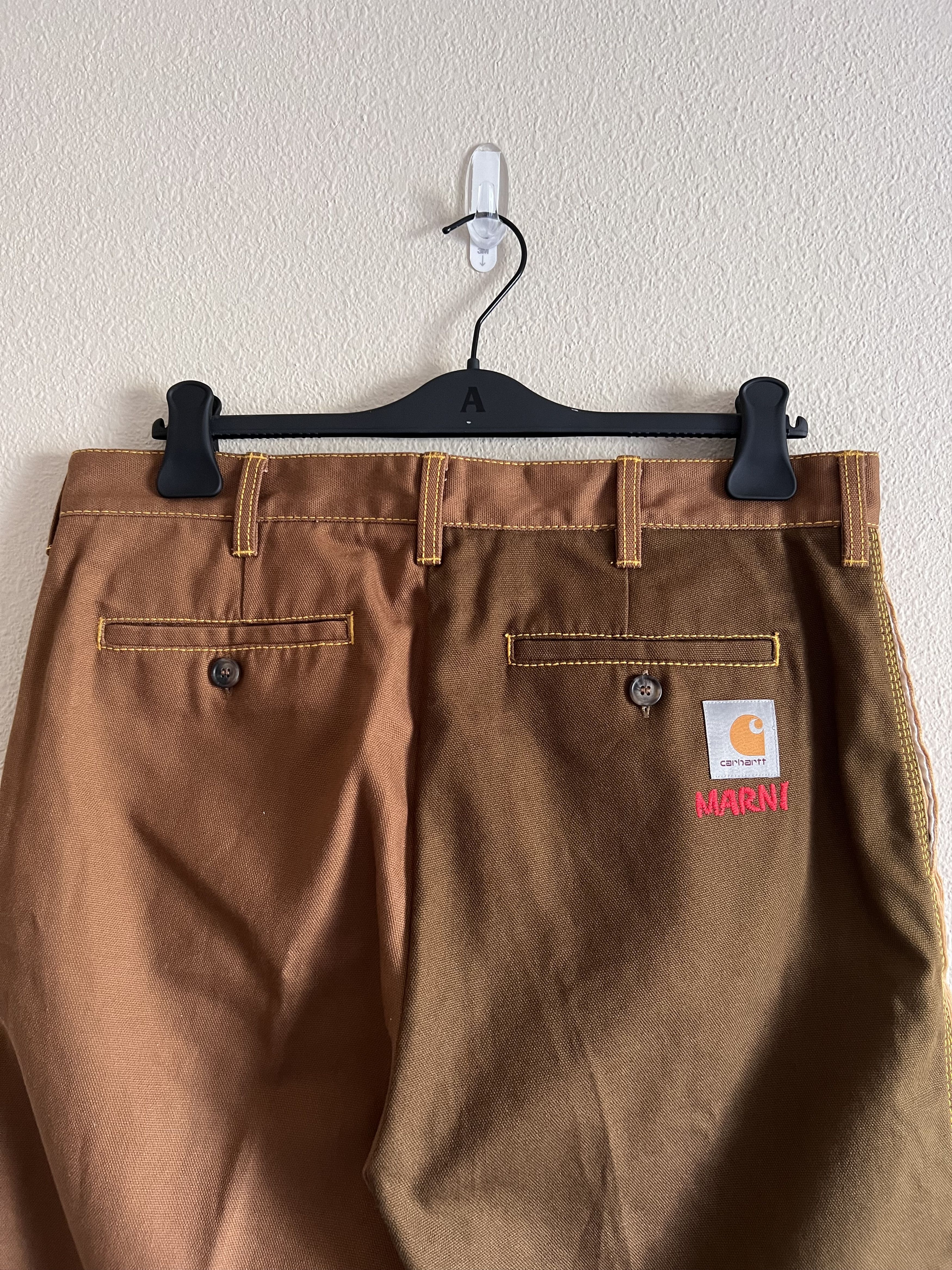 Carhartt Wip × Marni Marni Carhartt WIP Color Block Pants Size US 34 / EU 50 - 6 Thumbnail