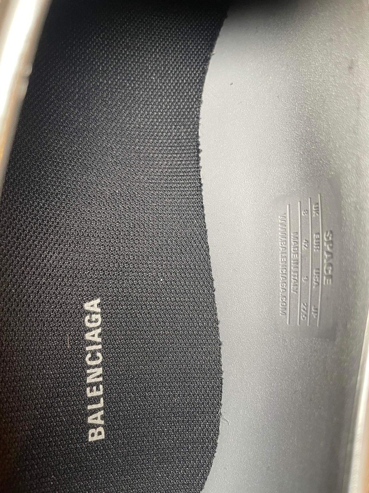 Balenciaga BALENCIAGA SPACE SHOES SILVER Size US 9 / EU 42 - 5 Thumbnail