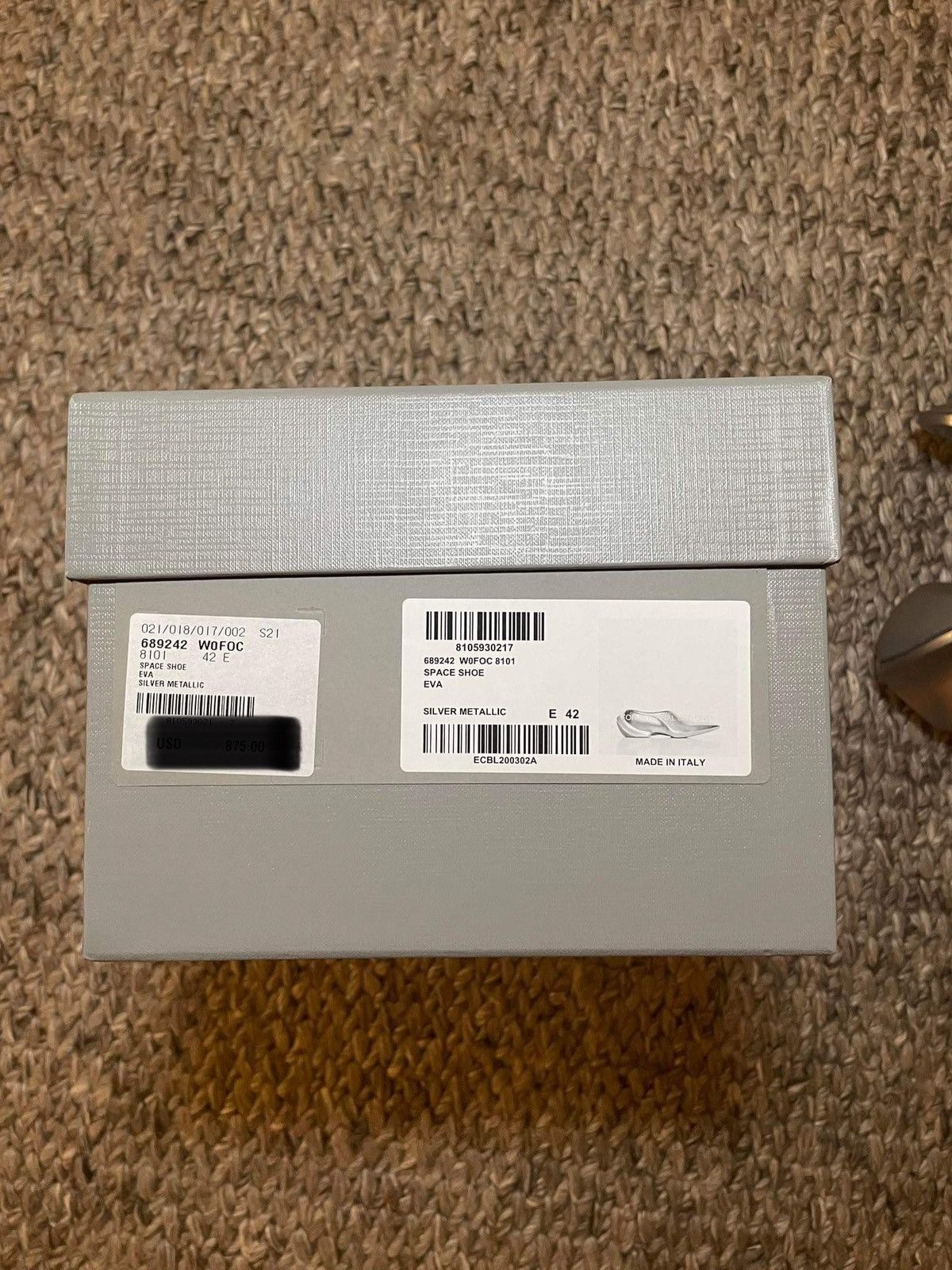 Balenciaga BALENCIAGA SPACE SHOES SILVER Size US 9 / EU 42 - 6 Thumbnail