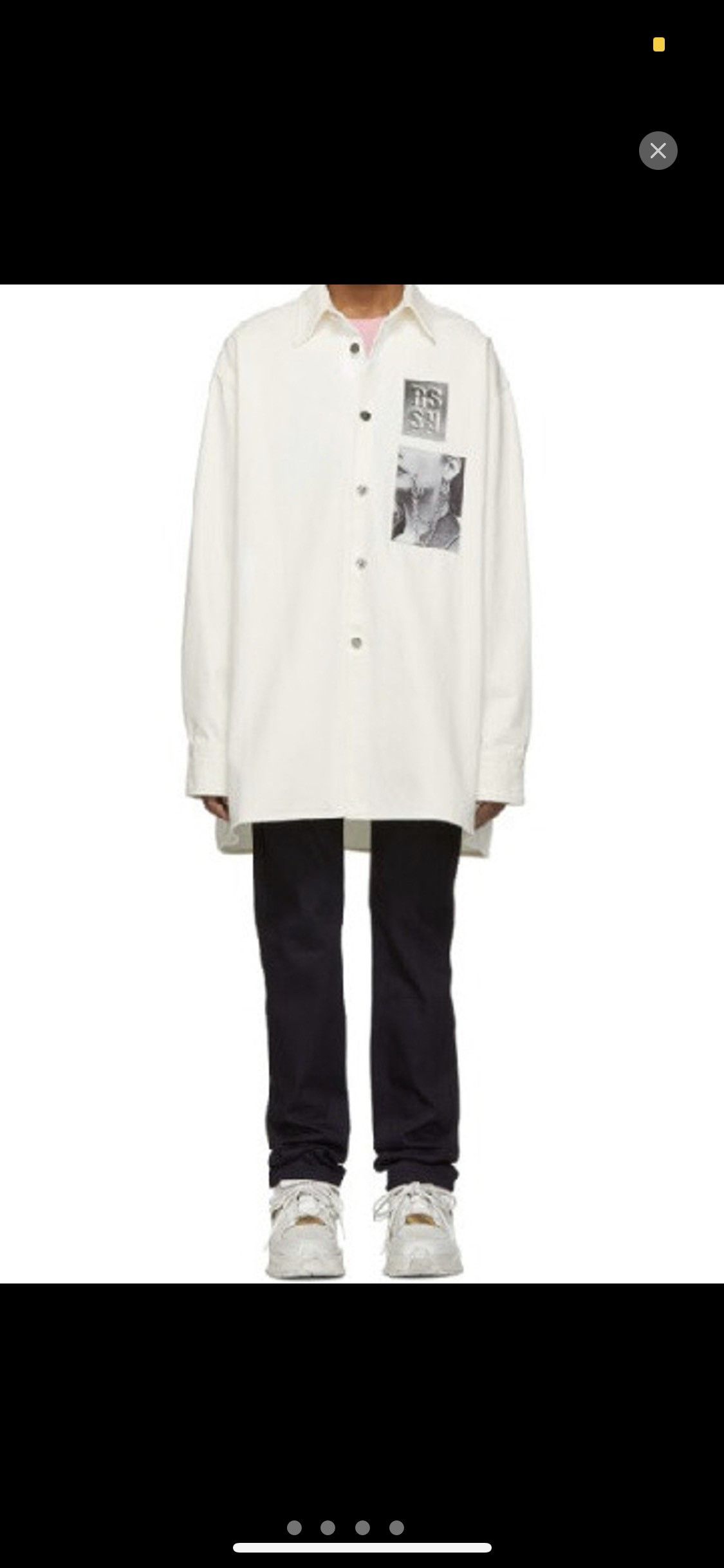 Raf Simons RAF SIMONS SS19 OVERSIZED WHITE SHIRT Size US M / EU 48-50 / 2 - 6 Thumbnail