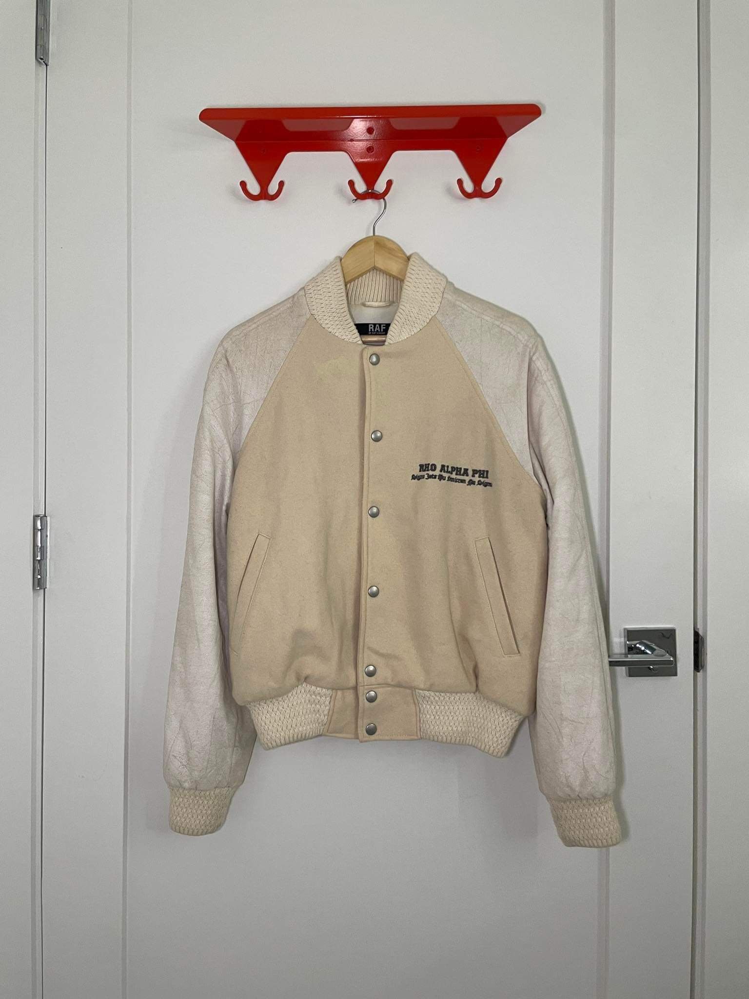 Raf by Raf Simons 2006-2007 "ASHES AND HEROES" Varsity Jacket Size US S / EU 44-46 / 1 - 1 Thumbnail