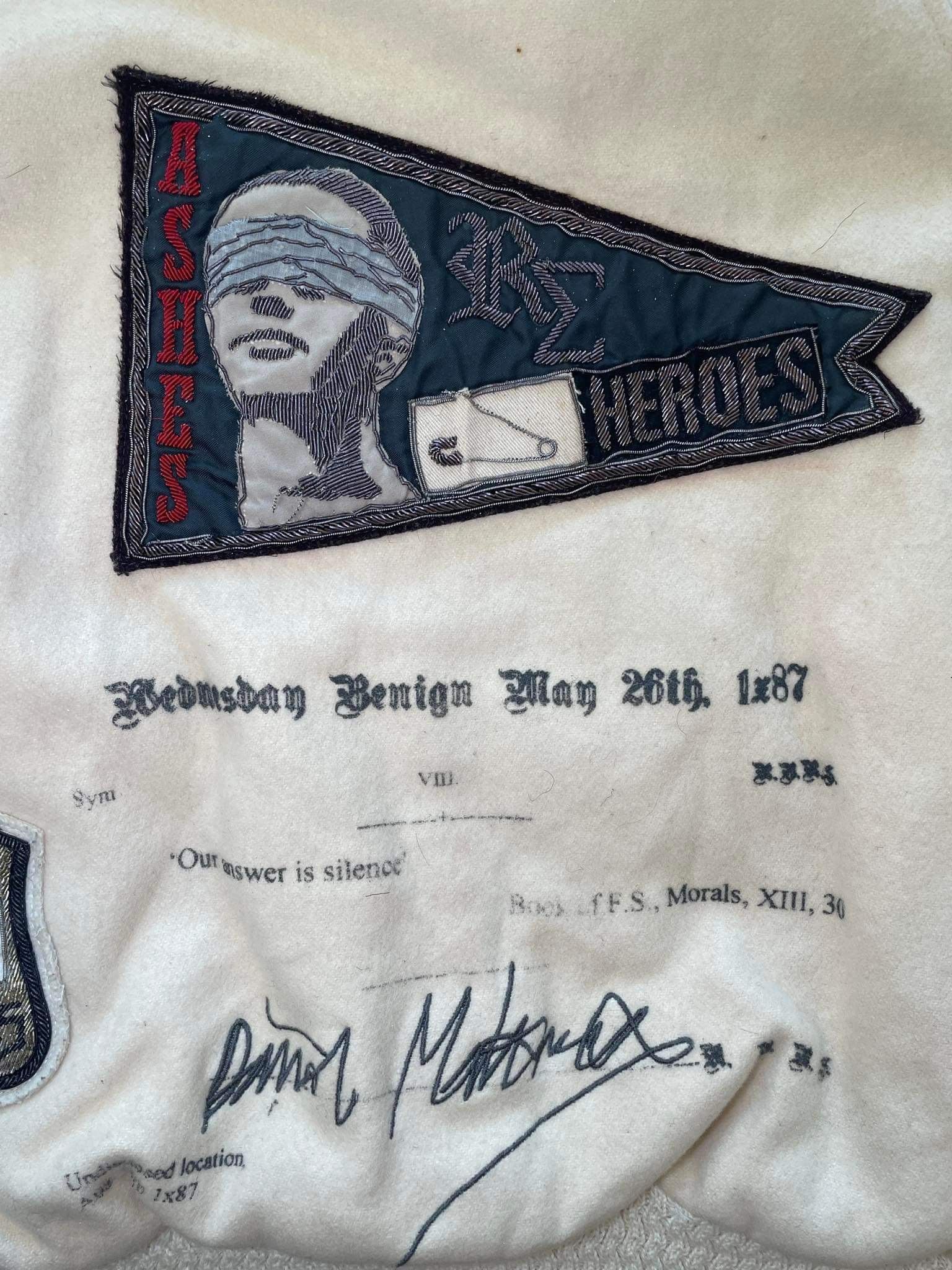 Raf by Raf Simons 2006-2007 "ASHES AND HEROES" Varsity Jacket Size US S / EU 44-46 / 1 - 3 Thumbnail