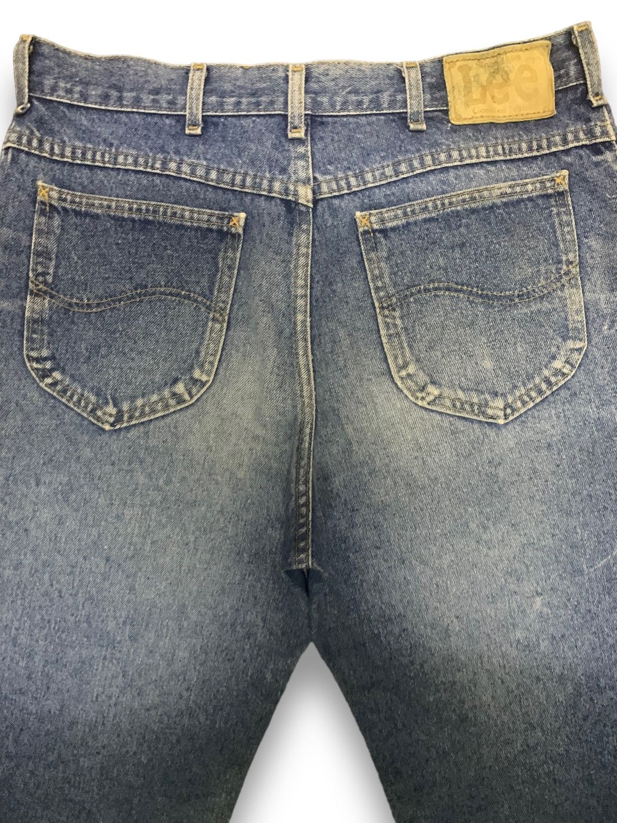 Lee Vintage 80s Lee Faded Classic Fit Clawmark Distressed Jeans Size US 32 / EU 48 - 11 Thumbnail
