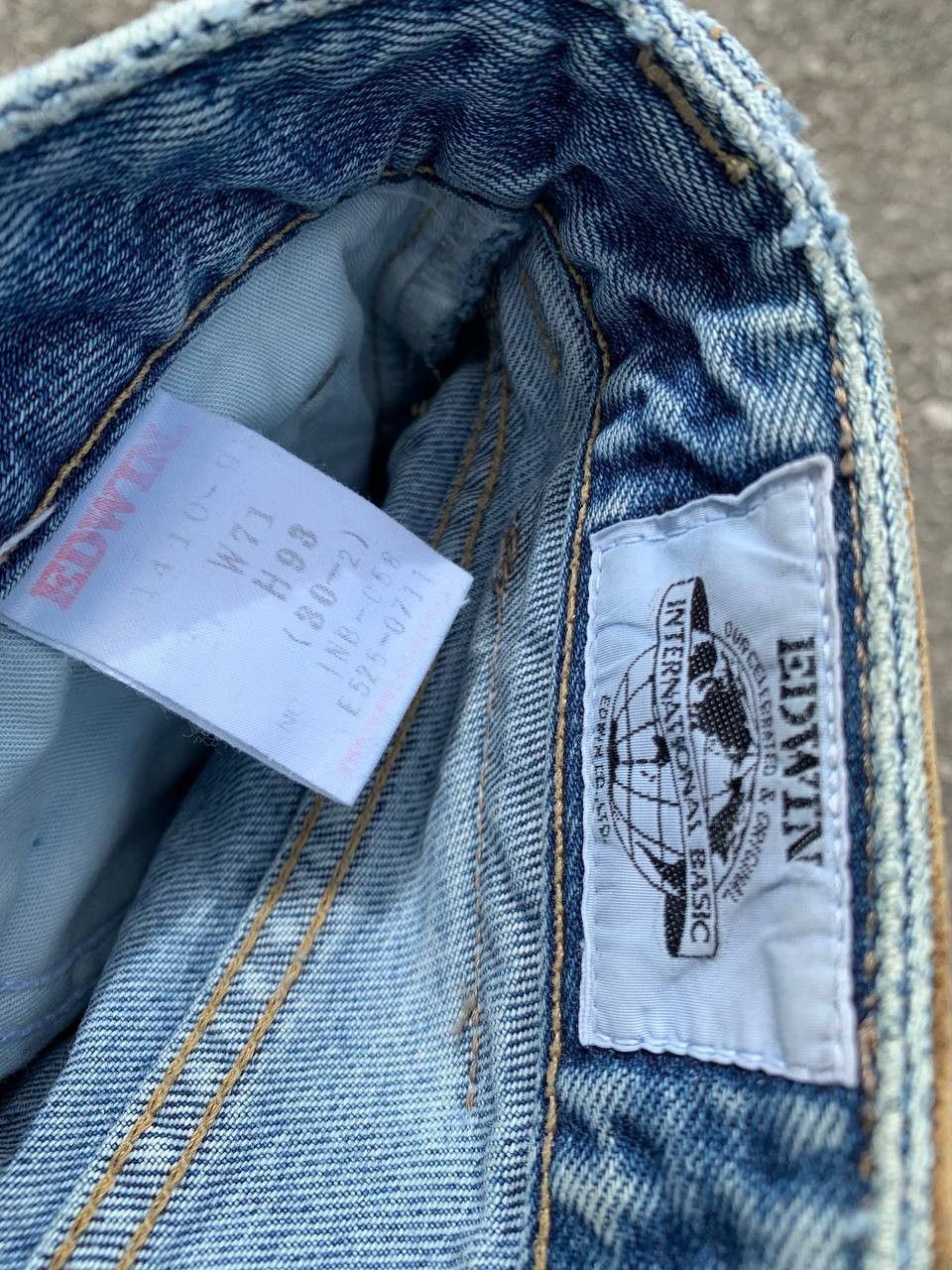 Edwin Vintage Edwin Washed Denim Tapered Jeans Size US 27 - 15 Thumbnail