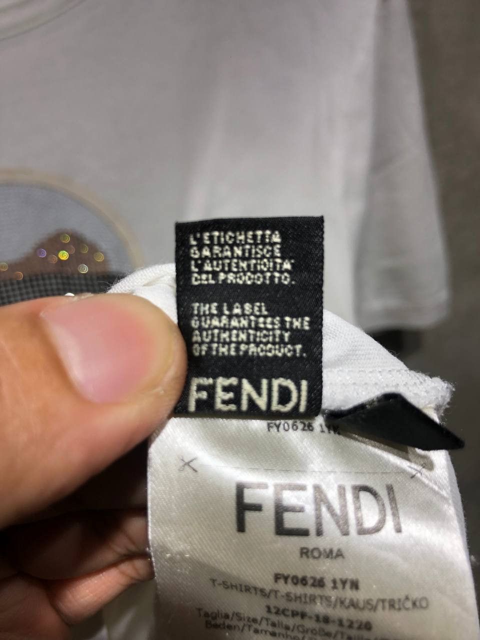Fendi Fendi Karl Lagerfeld Studded Tee Size US M / EU 48-50 / 2 - 10 Thumbnail