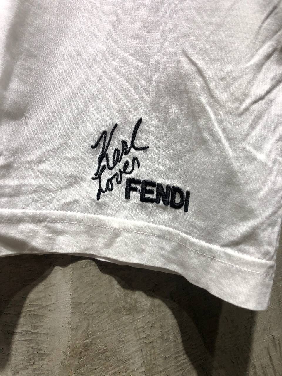 Fendi Fendi Karl Lagerfeld Studded Tee Size US M / EU 48-50 / 2 - 4 Thumbnail