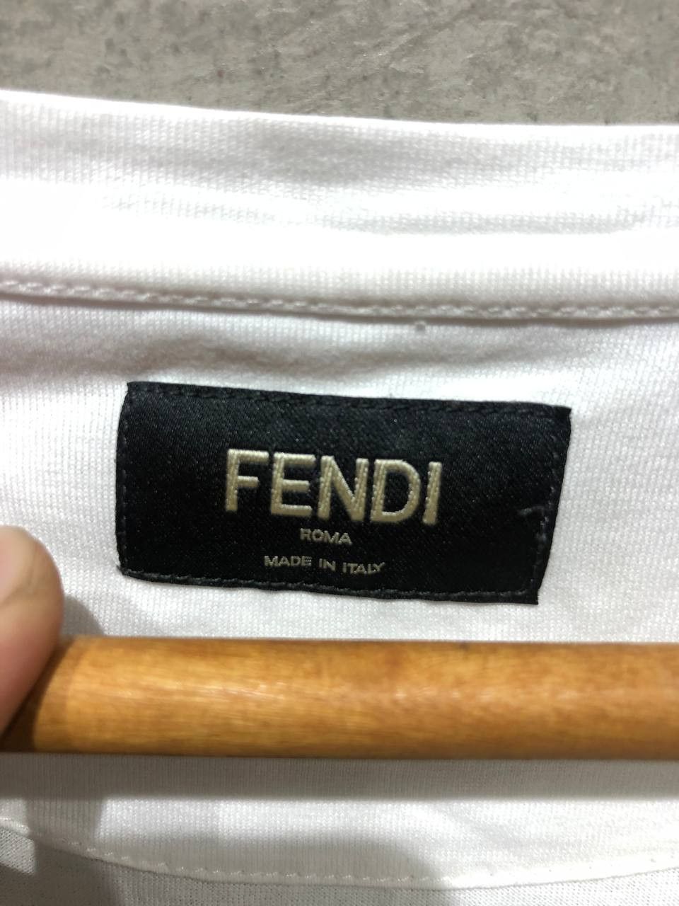 Fendi Fendi Karl Lagerfeld Studded Tee Size US M / EU 48-50 / 2 - 7 Thumbnail