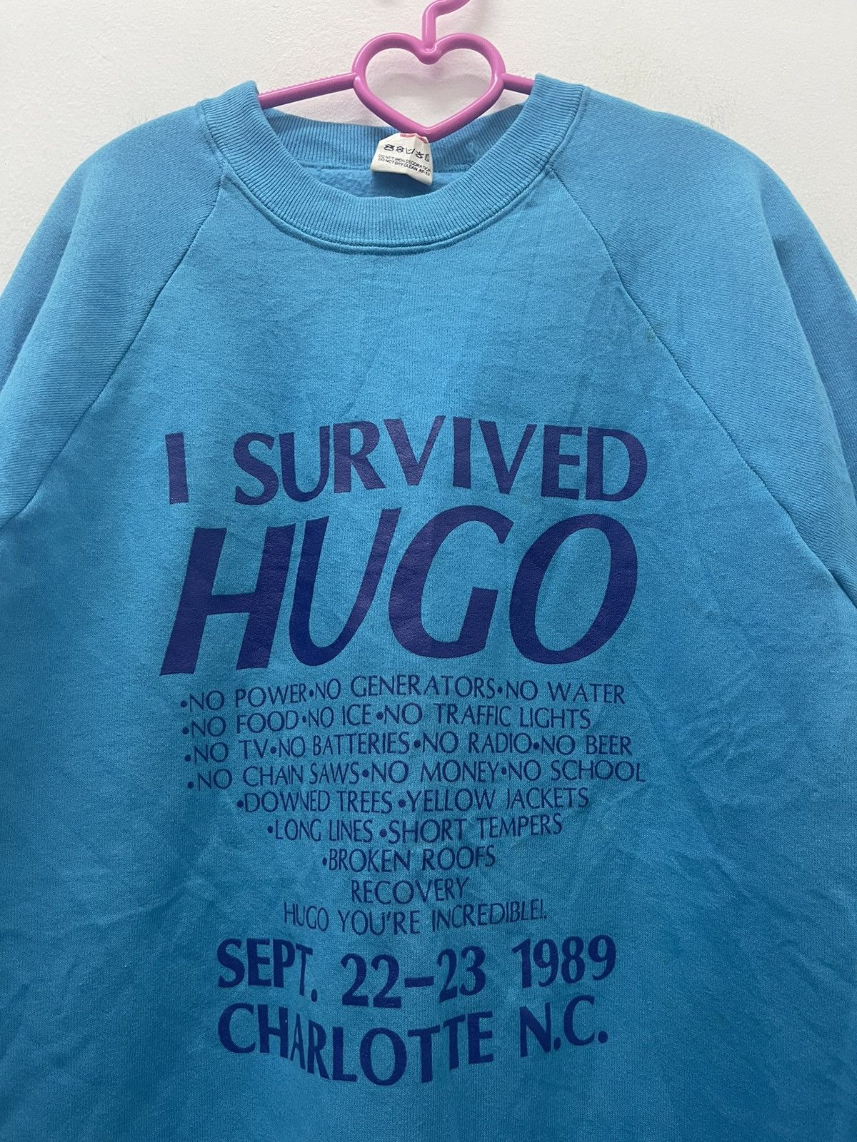 Fruit Of The Loom Rare Vintage I SURVIVED HUGO Sweatshirt Size US L / EU 52-54 / 3 - 2 Thumbnail