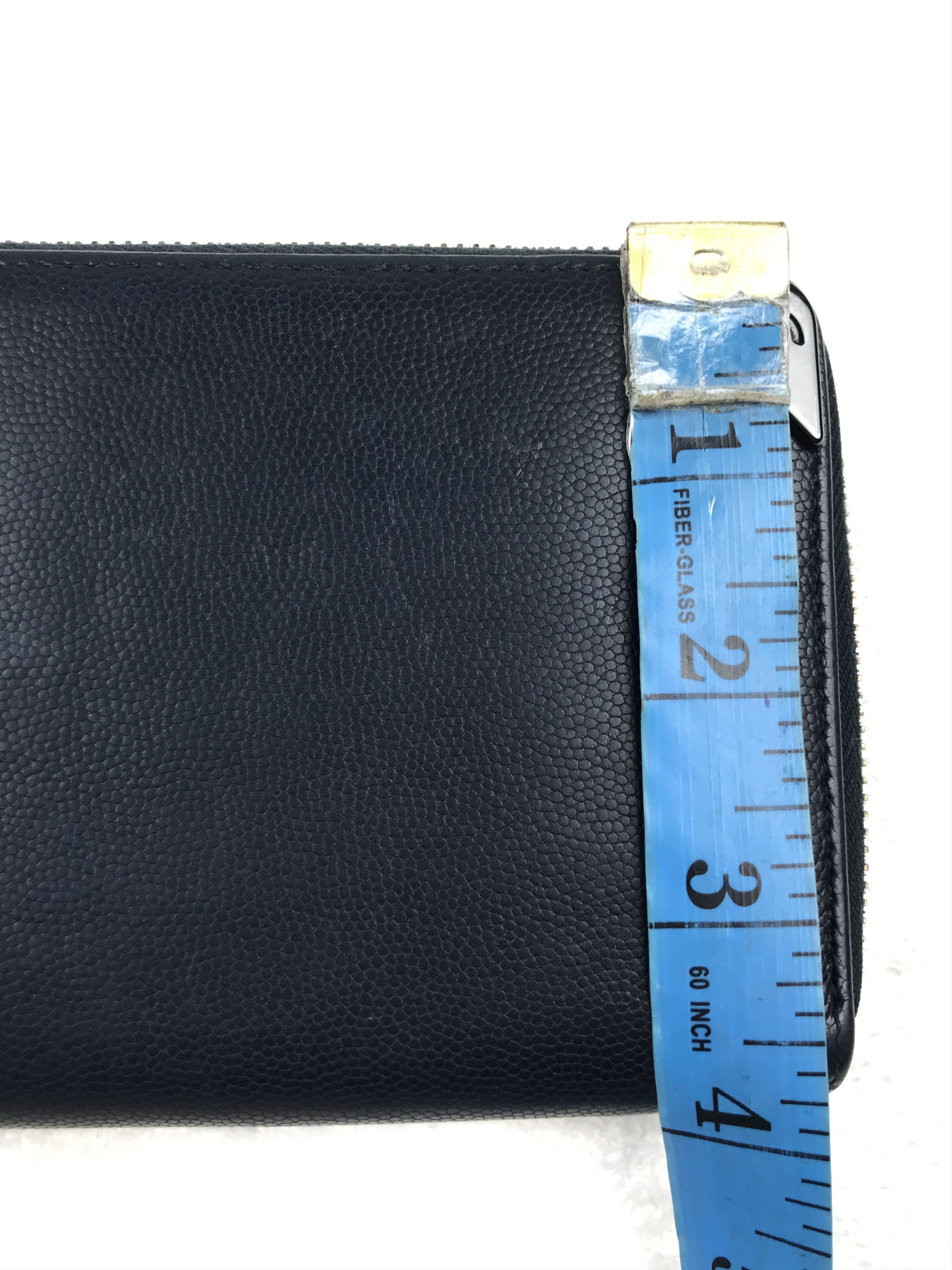 Chanel × Vintage Chanel Black Caviar Zip Around Long Wallet Size ONE SIZE - 8 Thumbnail