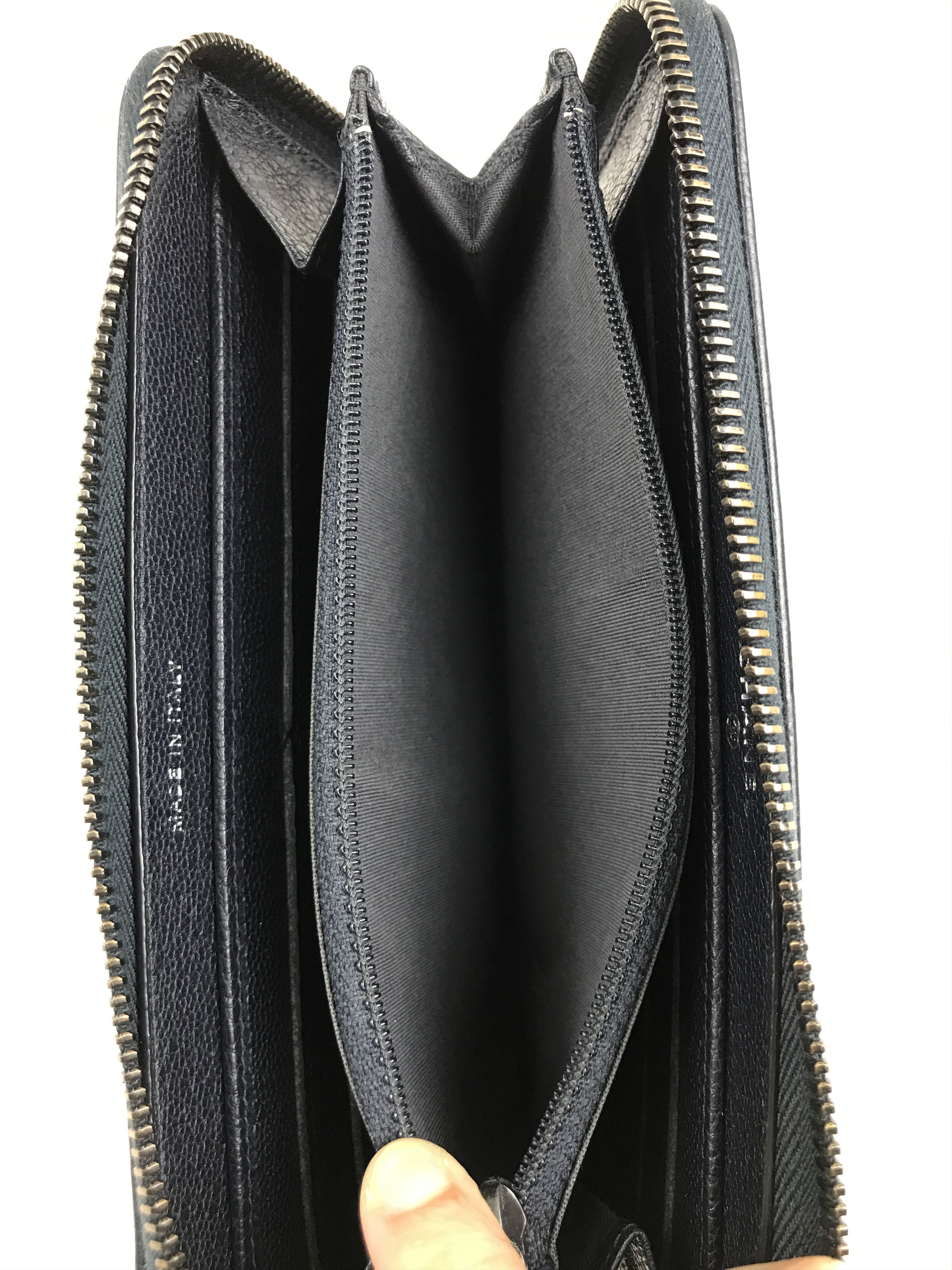 Chanel × Vintage Chanel Black Caviar Zip Around Long Wallet Size ONE SIZE - 18 Thumbnail