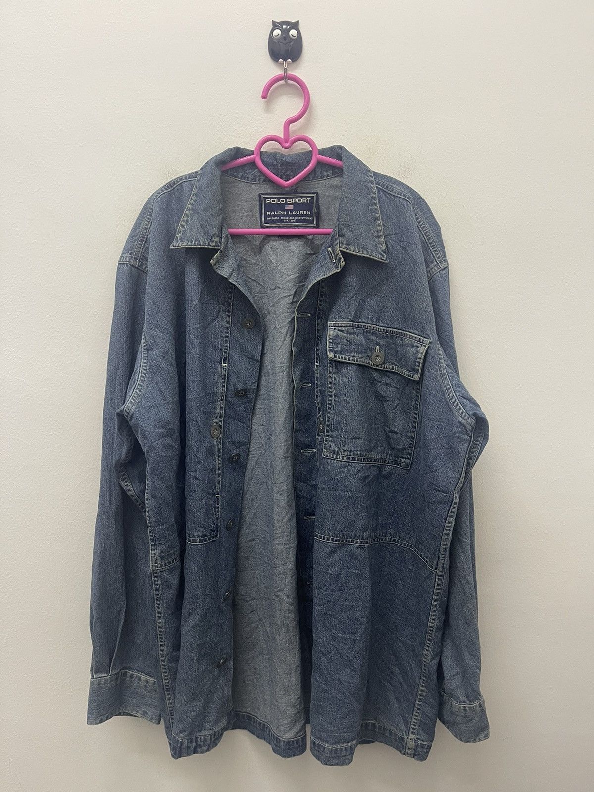Polo Ralph Lauren Rare Vintage POLO SPORT RALPH LAUREN Denim Copper Button Up Size US L / EU 52-54 / 3 - 5 Thumbnail