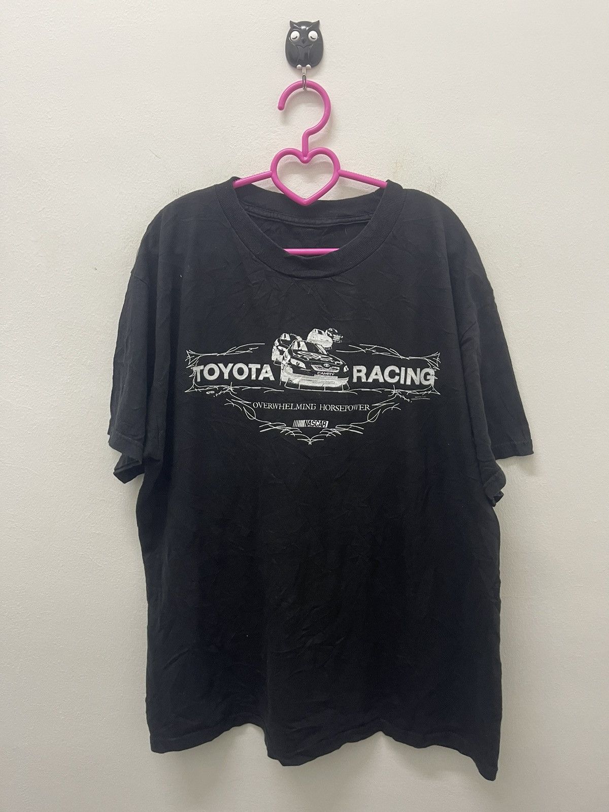 Rare Vintage TOYOTA RACING Nascar TRD Spell Out Tee