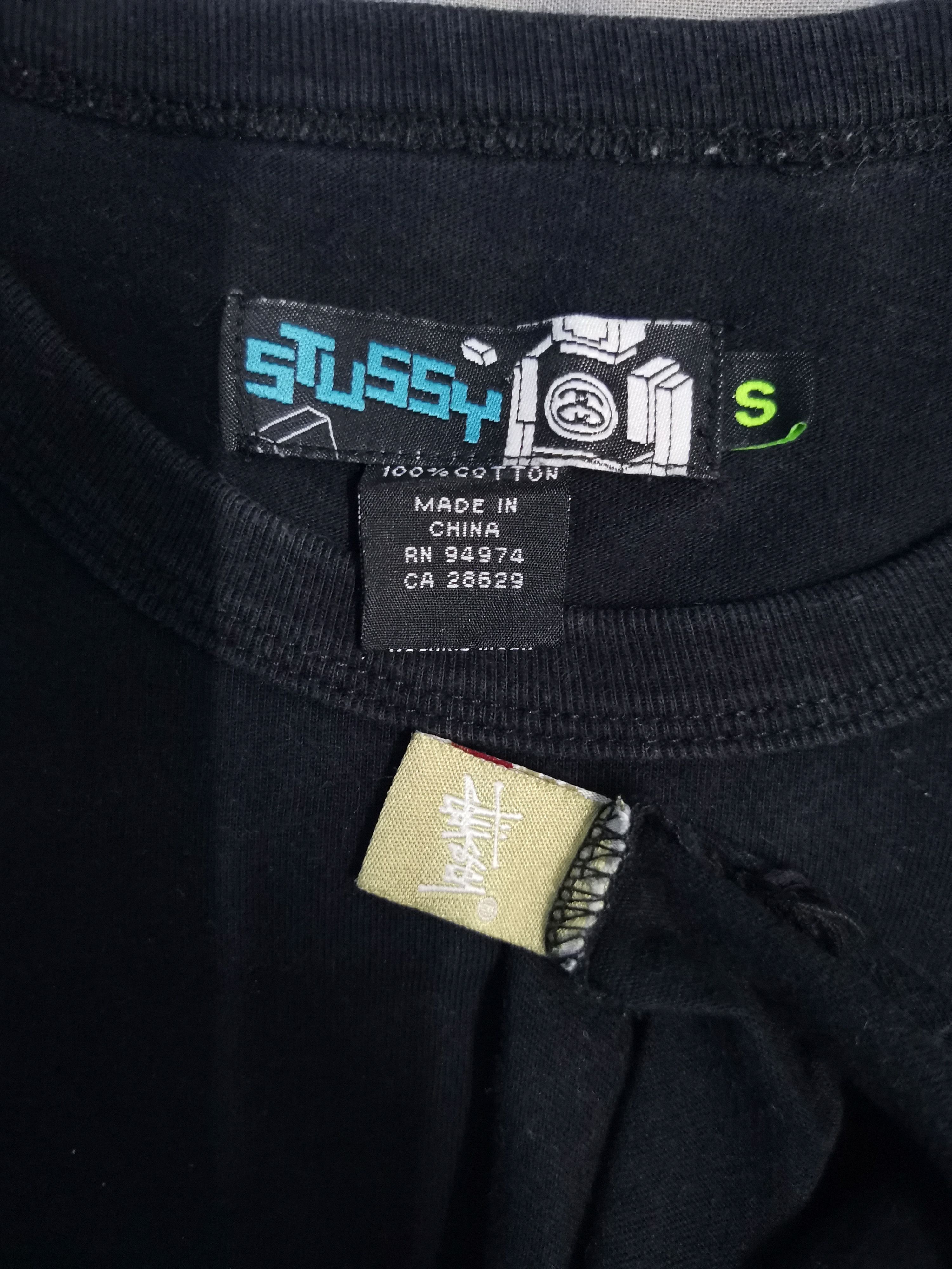 Stussy Rare Stussy Single Pocket Tee Big Logo Spell Out Streetwear Size US M / EU 48-50 / 2 - 6 Thumbnail
