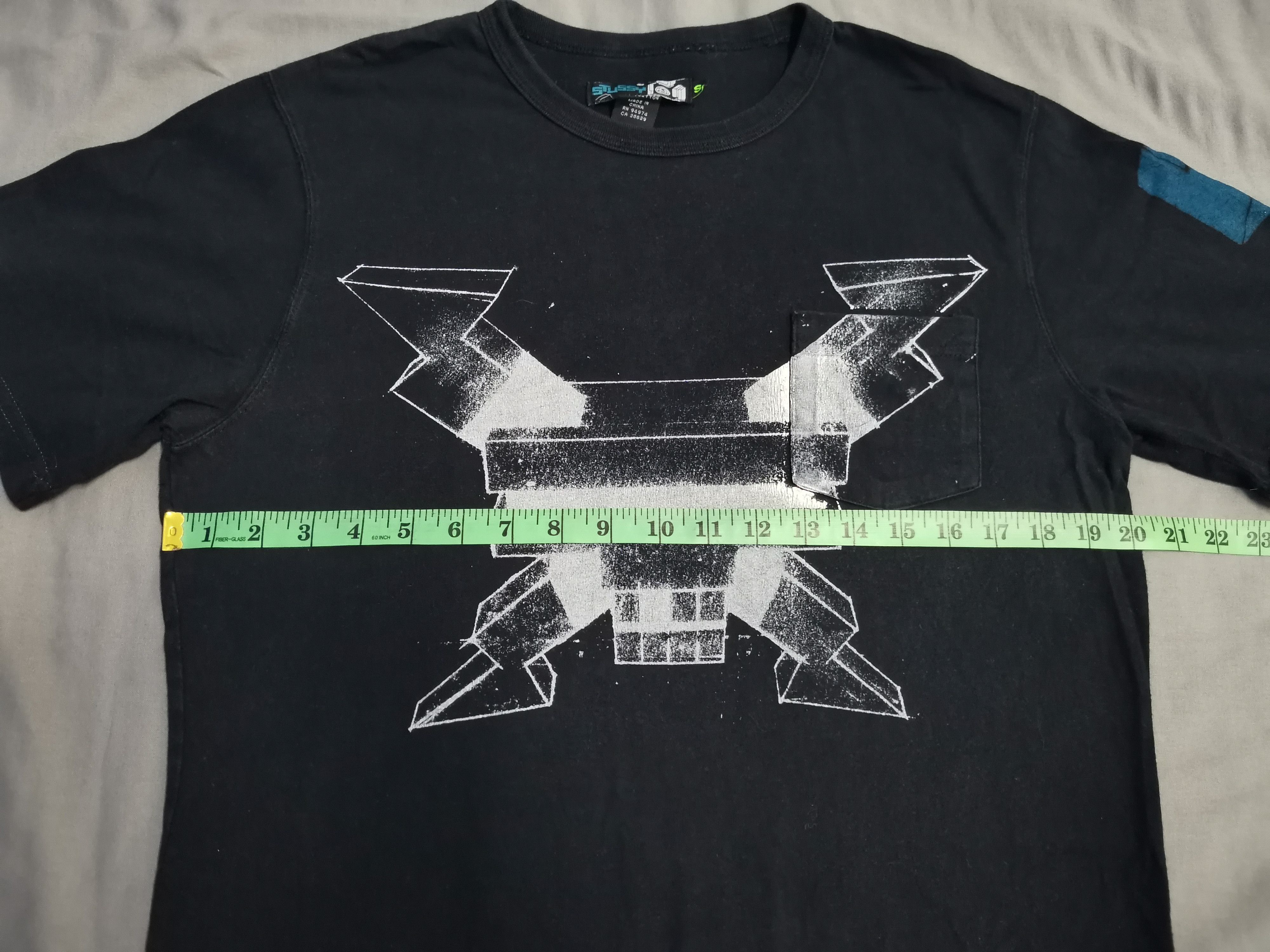 Stussy Rare Stussy Single Pocket Tee Big Logo Spell Out Streetwear Size US M / EU 48-50 / 2 - 8 Thumbnail