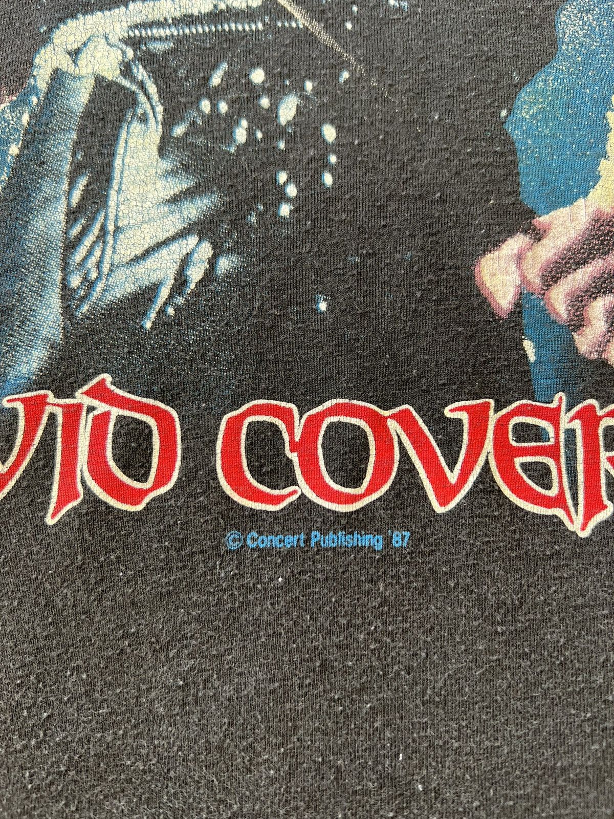 Band Tees Vintage 1987 Whitesnake David Coverdale Black Tee Size US M / EU 48-50 / 2 - 6 Thumbnail