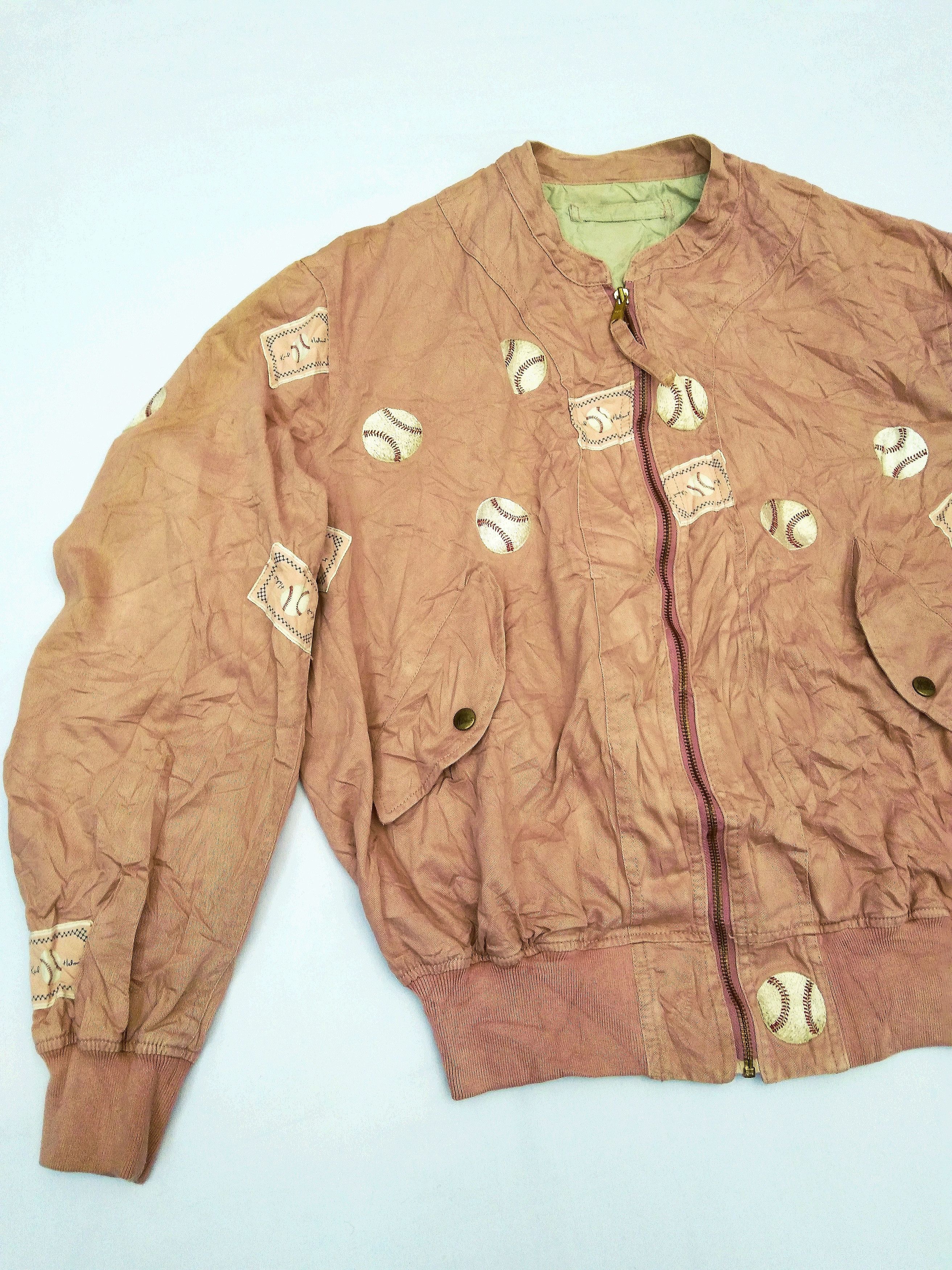 Japanese Brand Vintage Karl Helmut x Baseball Club Bombers Jacket Size US L / EU 52-54 / 3 - 3 Thumbnail