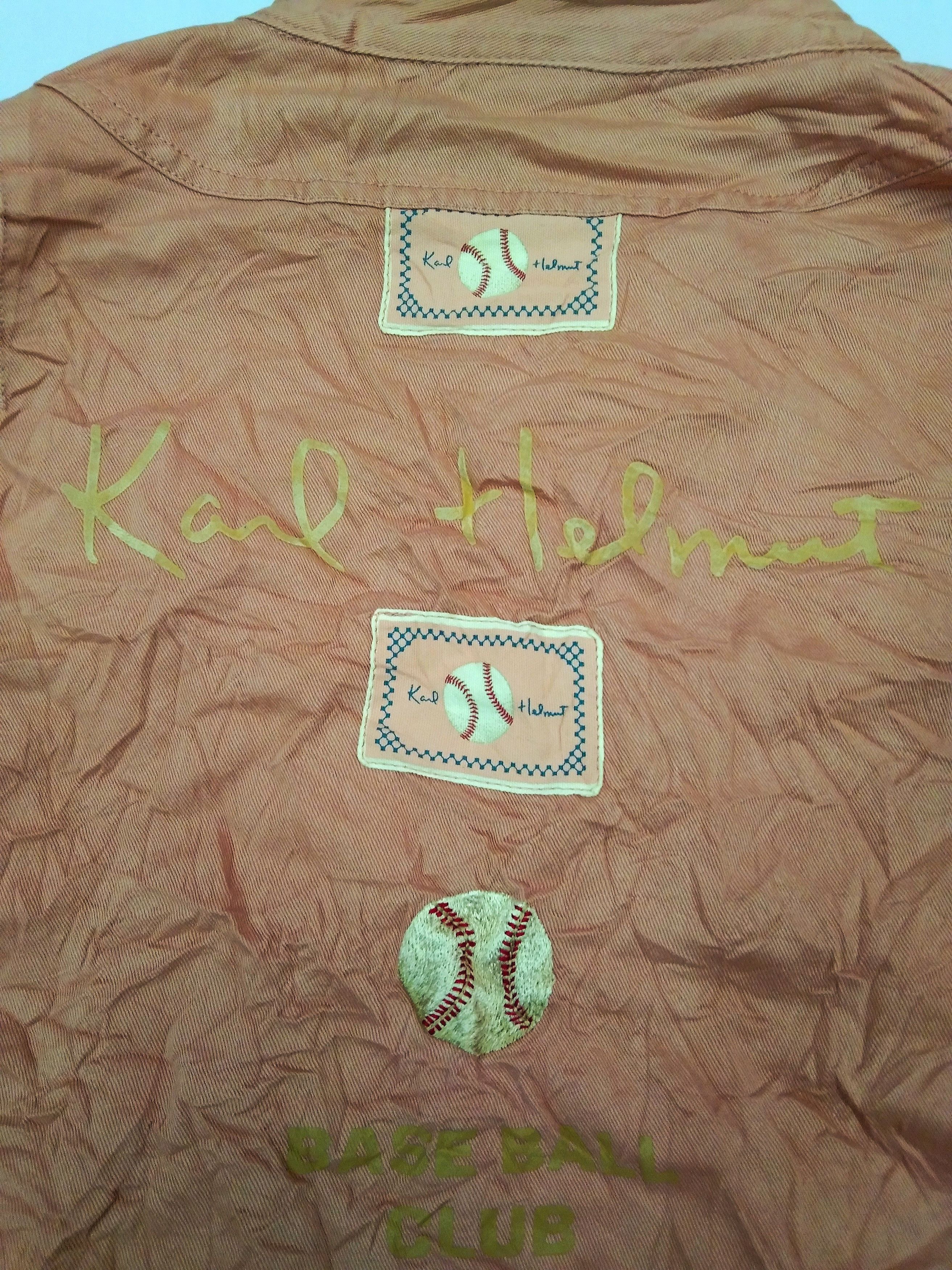 Japanese Brand Vintage Karl Helmut x Baseball Club Bombers Jacket Size US L / EU 52-54 / 3 - 6 Thumbnail