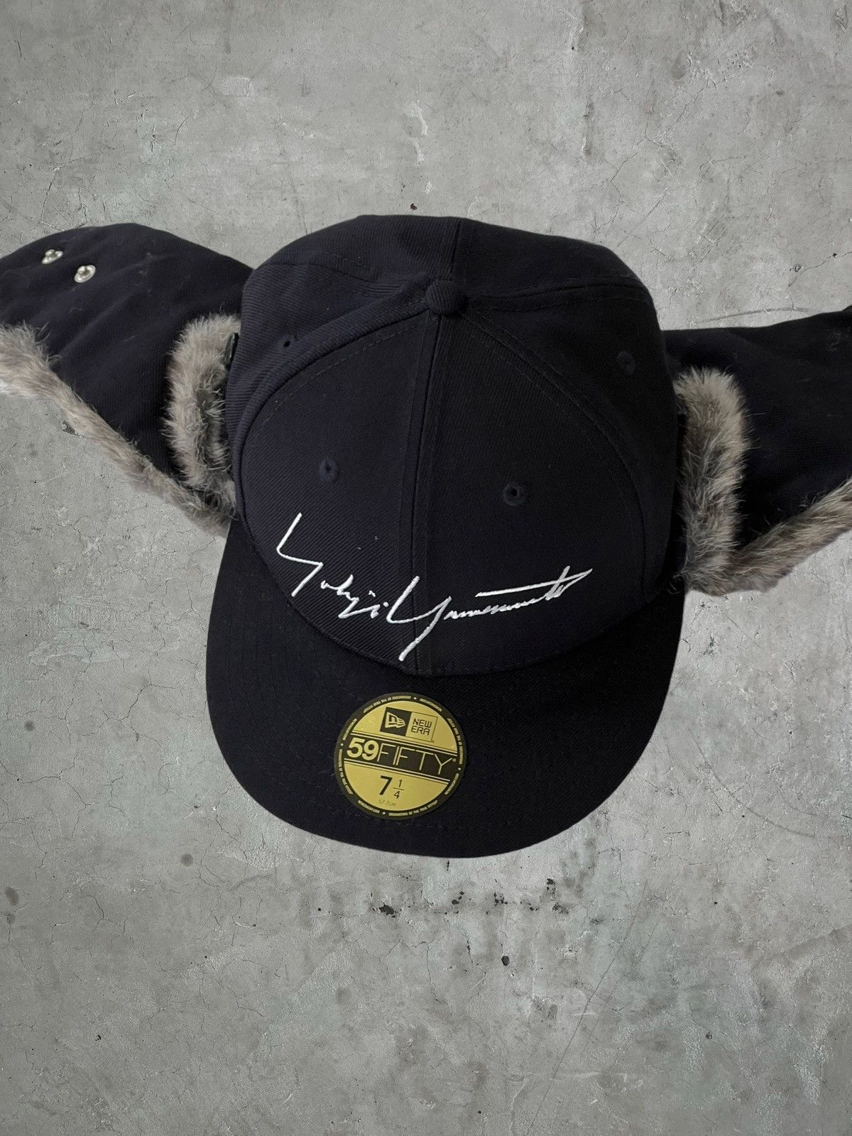 Yohji Yamamoto Yohji Yamamoto Ear Flap 59Fifty 7 1/4 Fitted Hat Size ONE SIZE - 5 Thumbnail