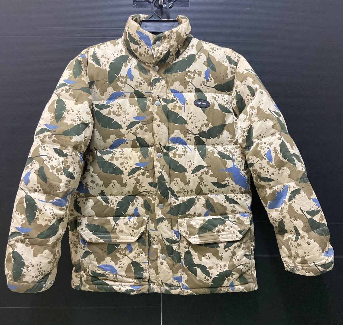 Designer × Japanese Brand Japanese Flower Motive Print Overall Puffer Military Jacket Size US XL / EU 56 / 4 - 1 Thumbnail