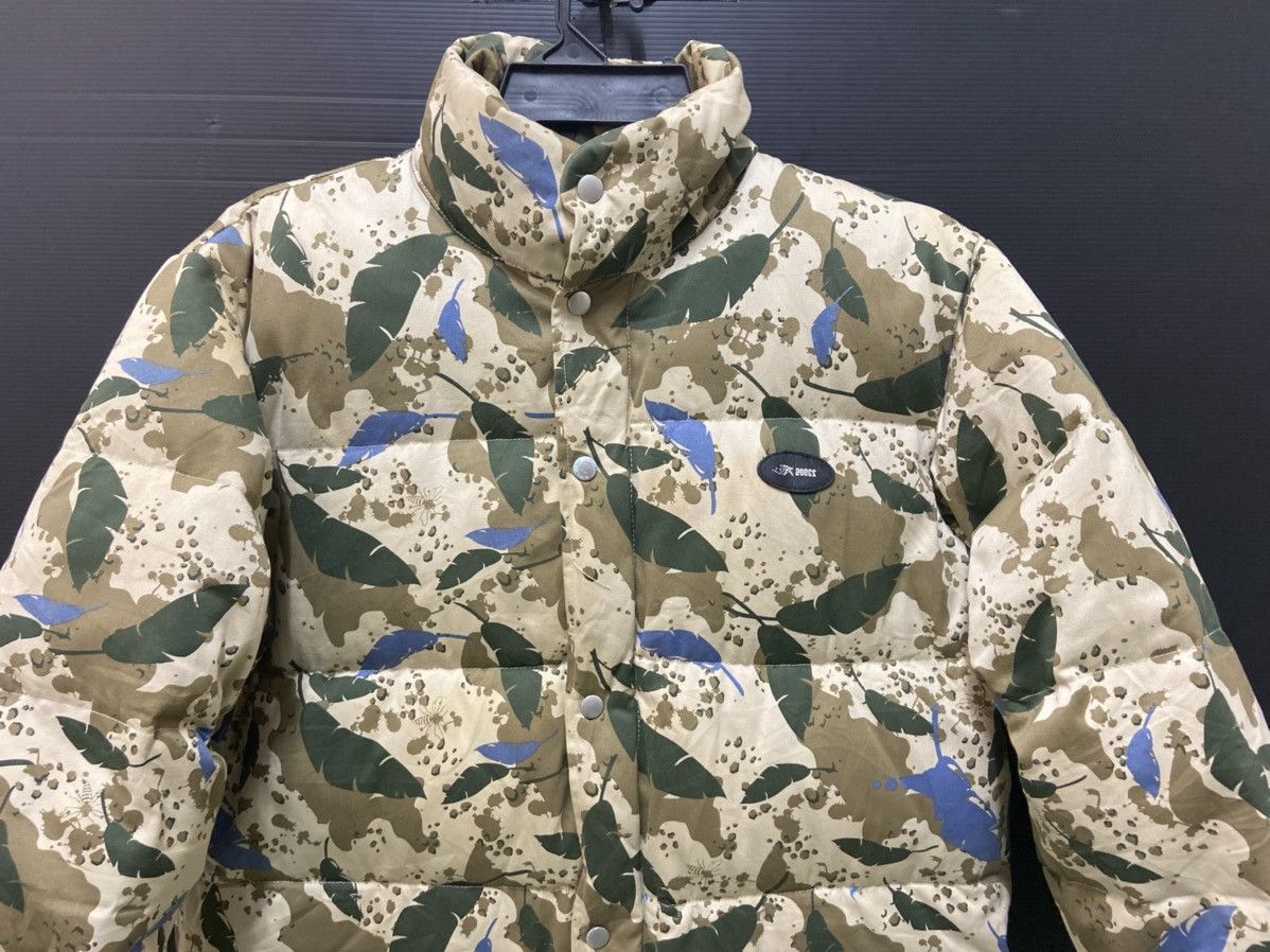 Designer × Japanese Brand Japanese Flower Motive Print Overall Puffer Military Jacket Size US XL / EU 56 / 4 - 5 Thumbnail