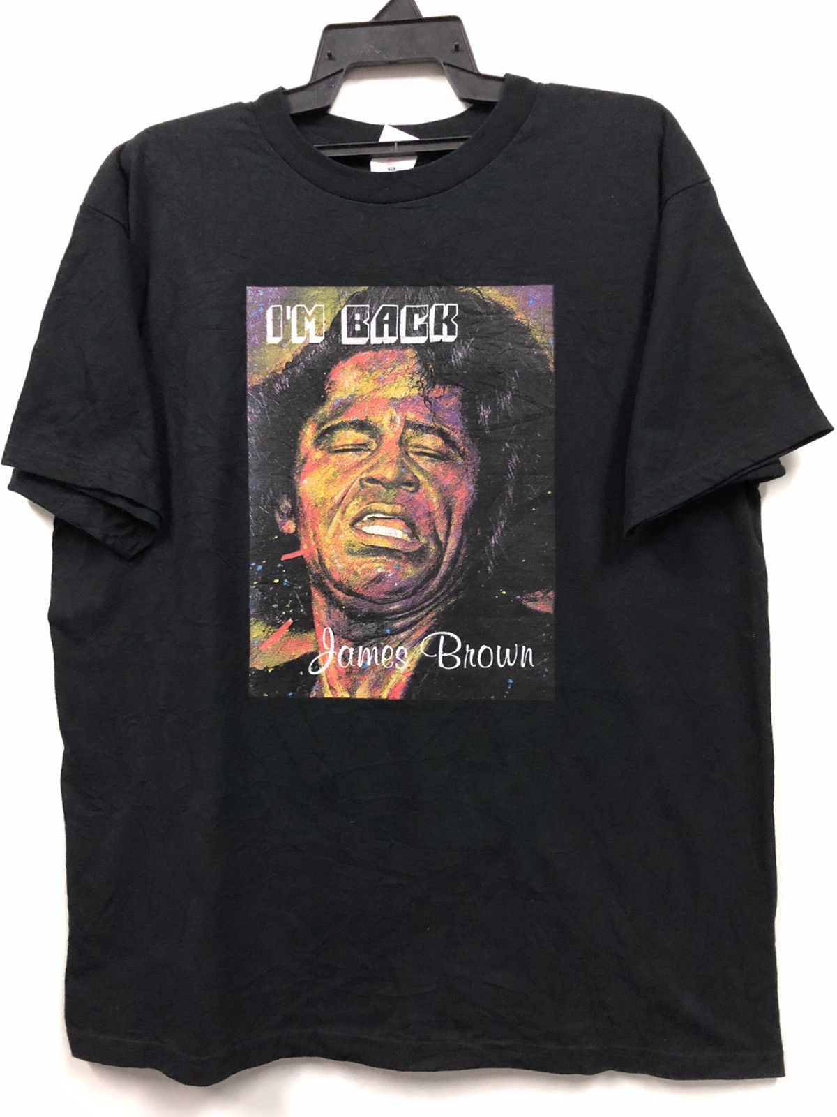 Band Tees × Vintage Vintage 90s James Brown I’m back Shirt Size US XL / EU 56 / 4 - 2 Thumbnail
