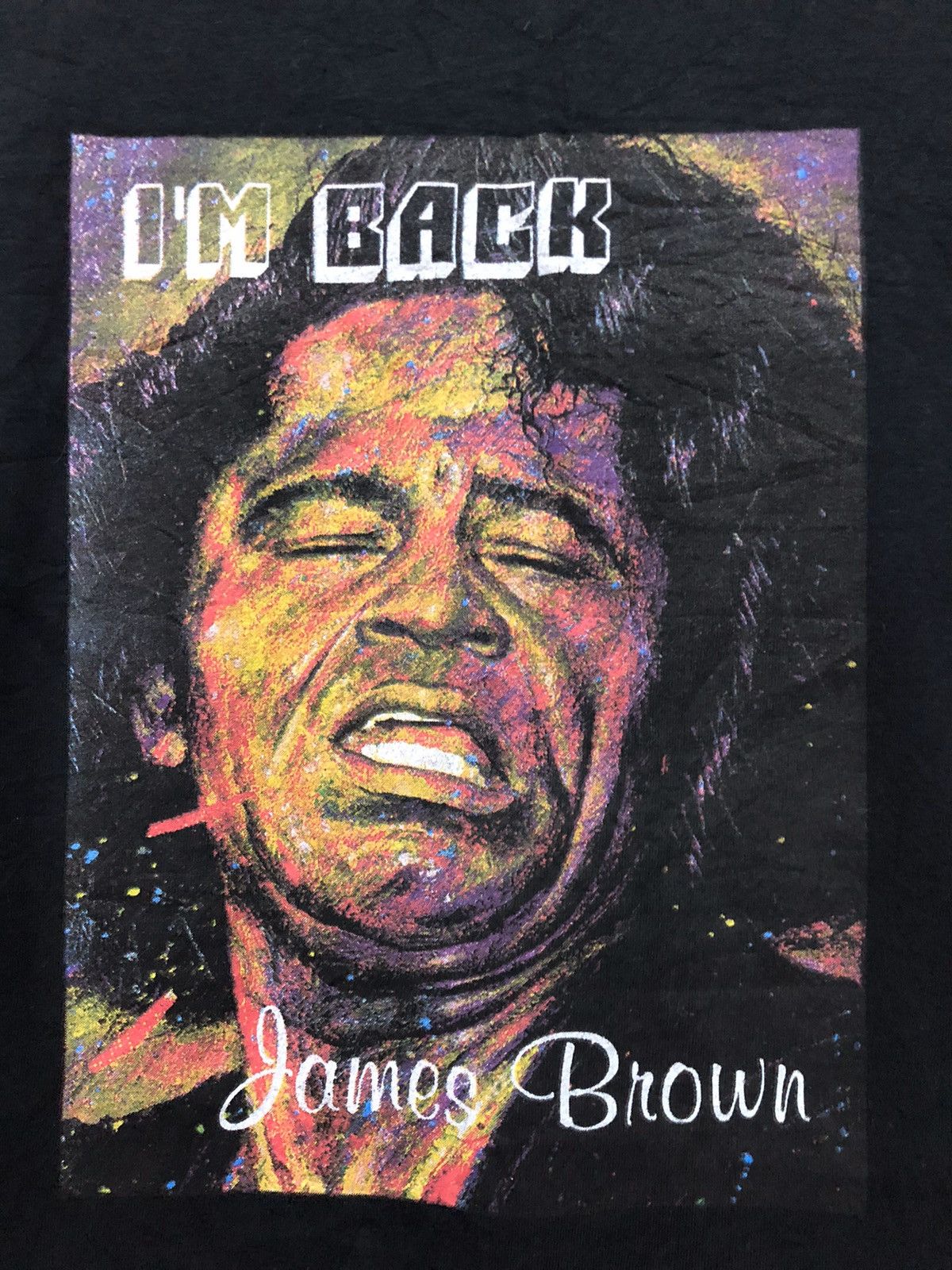 Band Tees × Vintage Vintage 90s James Brown I’m back Shirt Size US XL / EU 56 / 4 - 3 Thumbnail