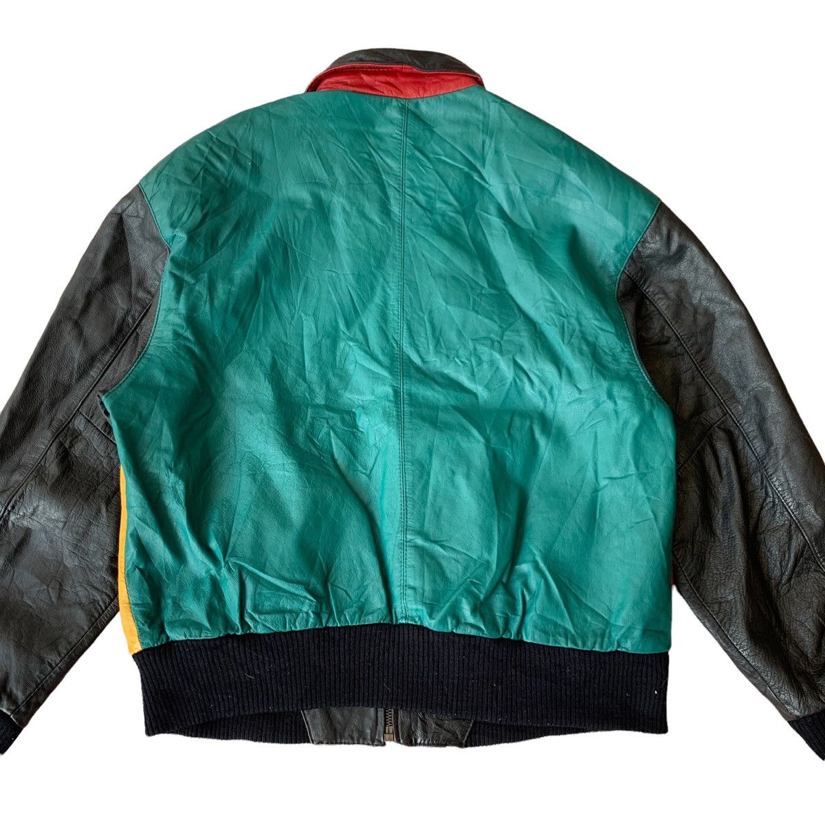 Japanese Brand Vintage L.A Studio Leather Bomber Jacket Size US S / EU 44-46 / 1 - 9 Thumbnail