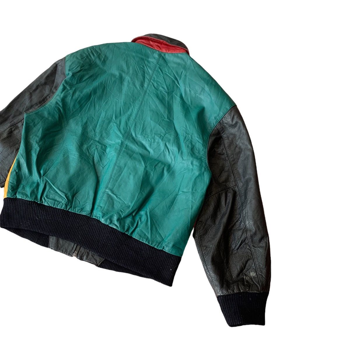 Japanese Brand Vintage L.A Studio Leather Bomber Jacket Size US S / EU 44-46 / 1 - 10 Thumbnail
