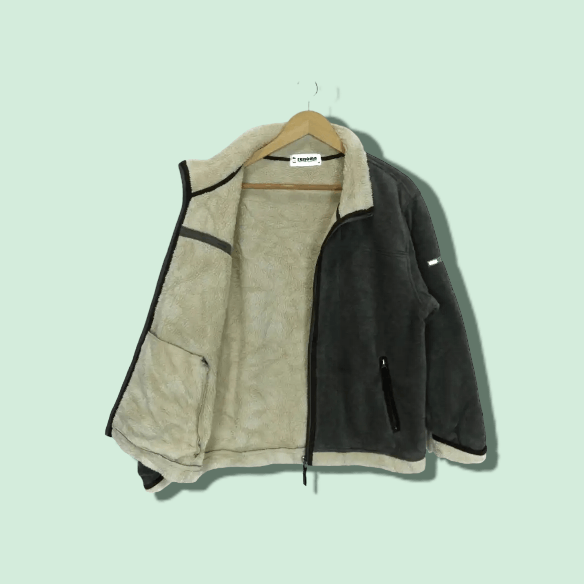 Renoma Vintage 90's UP RENOMA Fluffy Fleece Sherpa Jacket Size US M / EU 48-50 / 2 - 1 Thumbnail