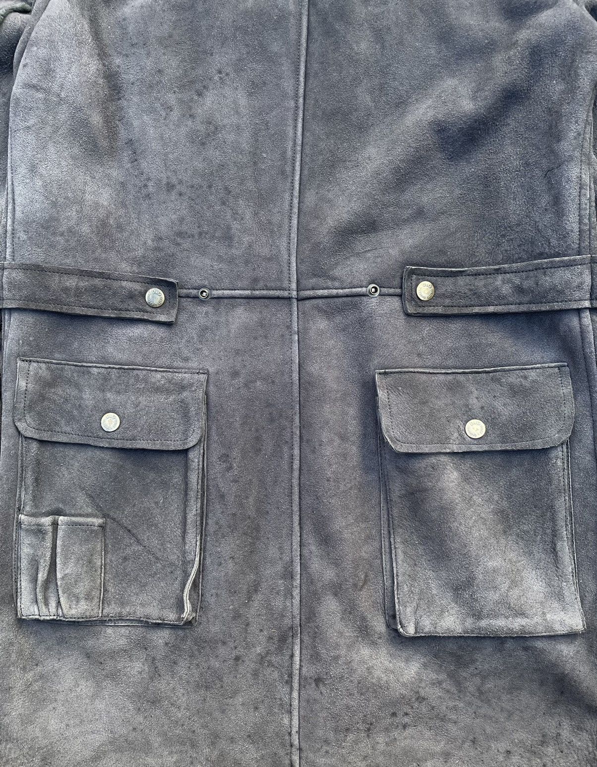 Dolce & Gabbana Sherpa Military Cargo Pocket Leather Jacket Size US M / EU 48-50 / 2 - 7 Thumbnail