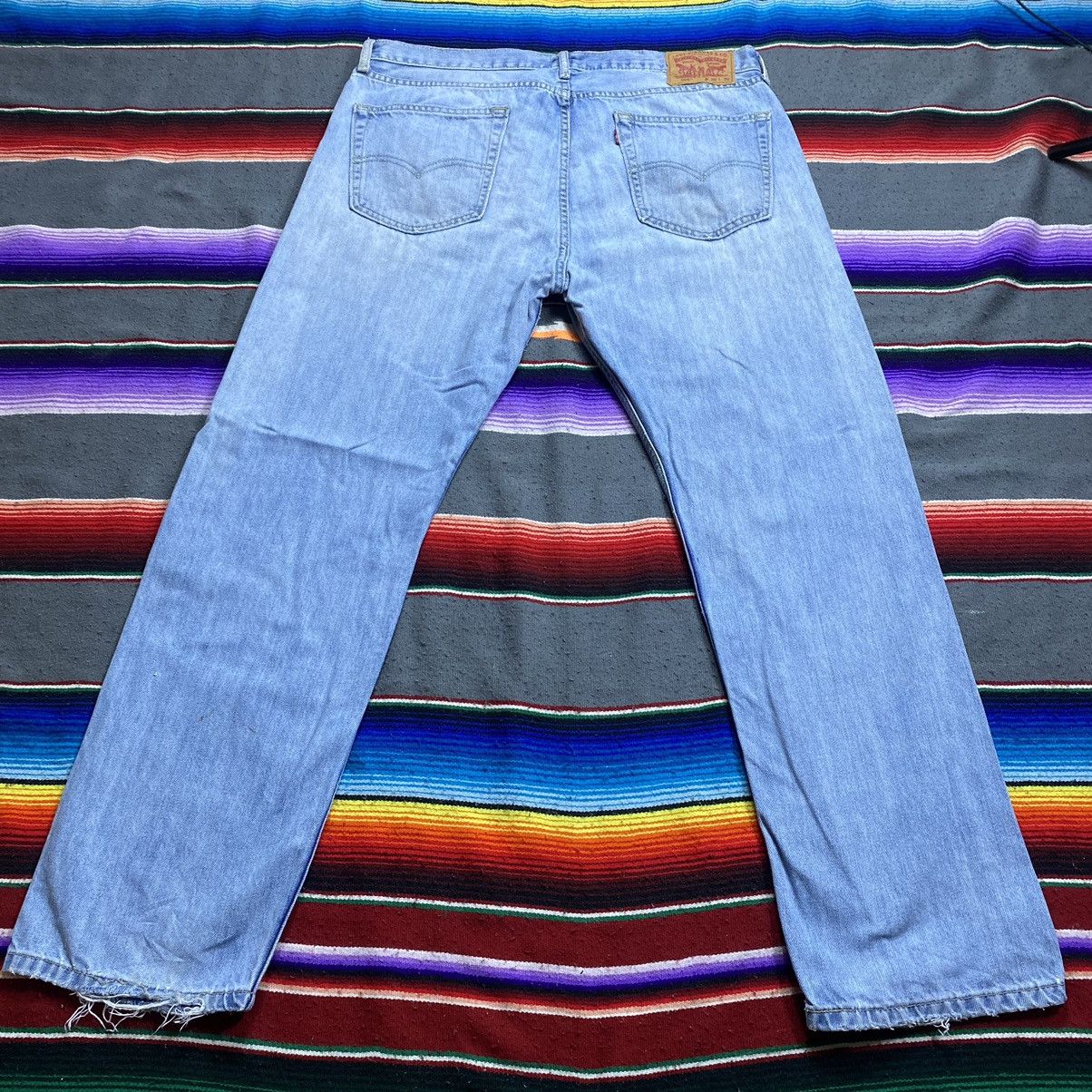 Levi's Vintage Levi’s 505 Blue Light Washed Denim Size US 38 / EU 54 - 10 Thumbnail