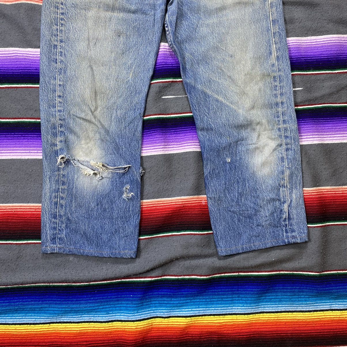 Levi's Vintage Levi’s 501xx Distressed Denim Size US 31 - 5 Thumbnail