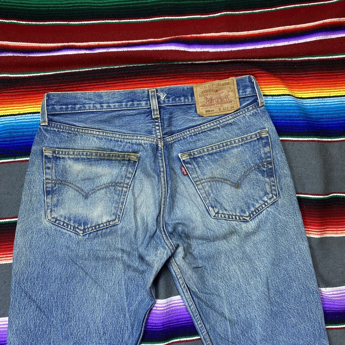 Levi's Vintage Levi’s 501xx Distressed Denim Size US 31 - 8 Thumbnail