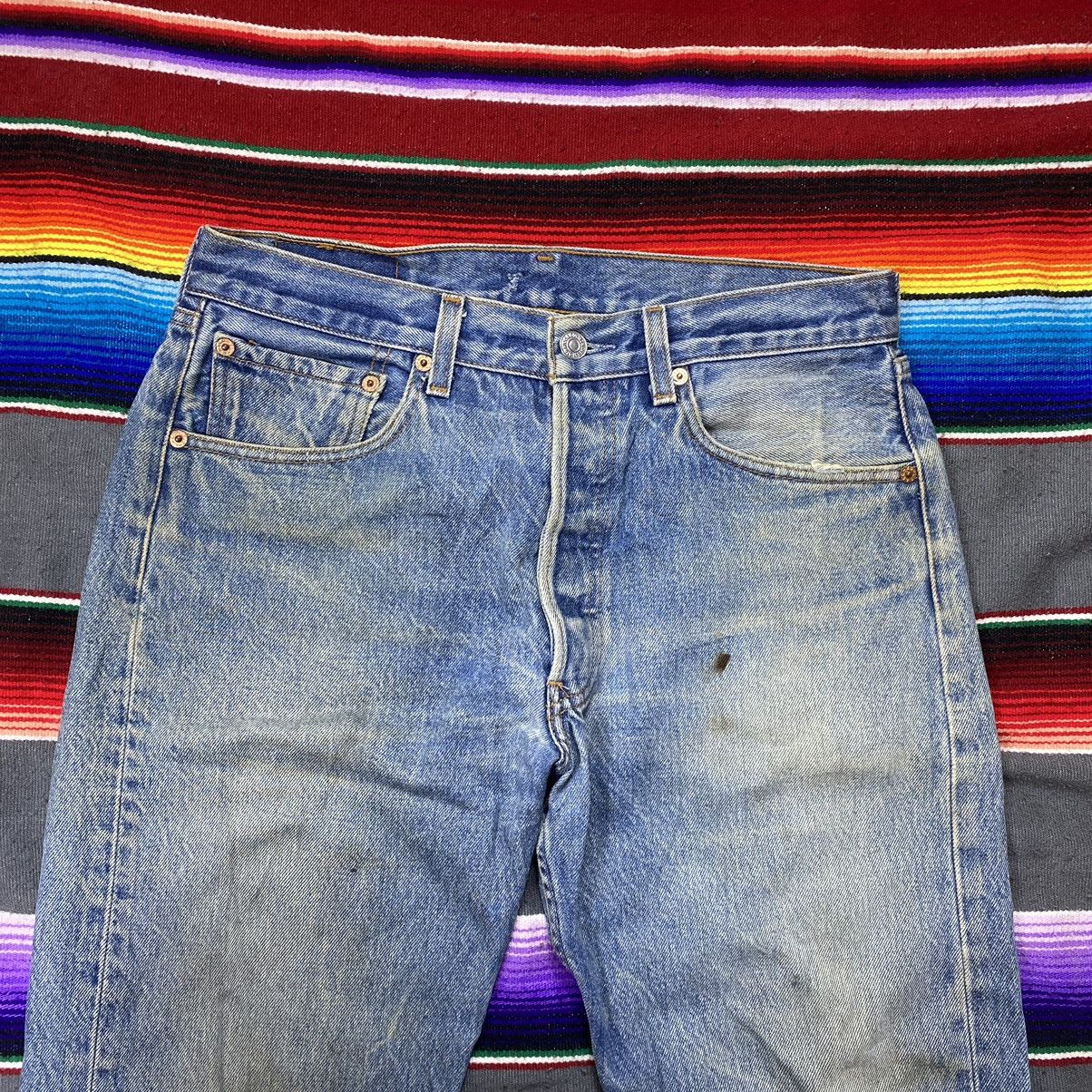 Levi's Vintage Levi’s 501xx Distressed Denim Size US 31 - 2 Thumbnail
