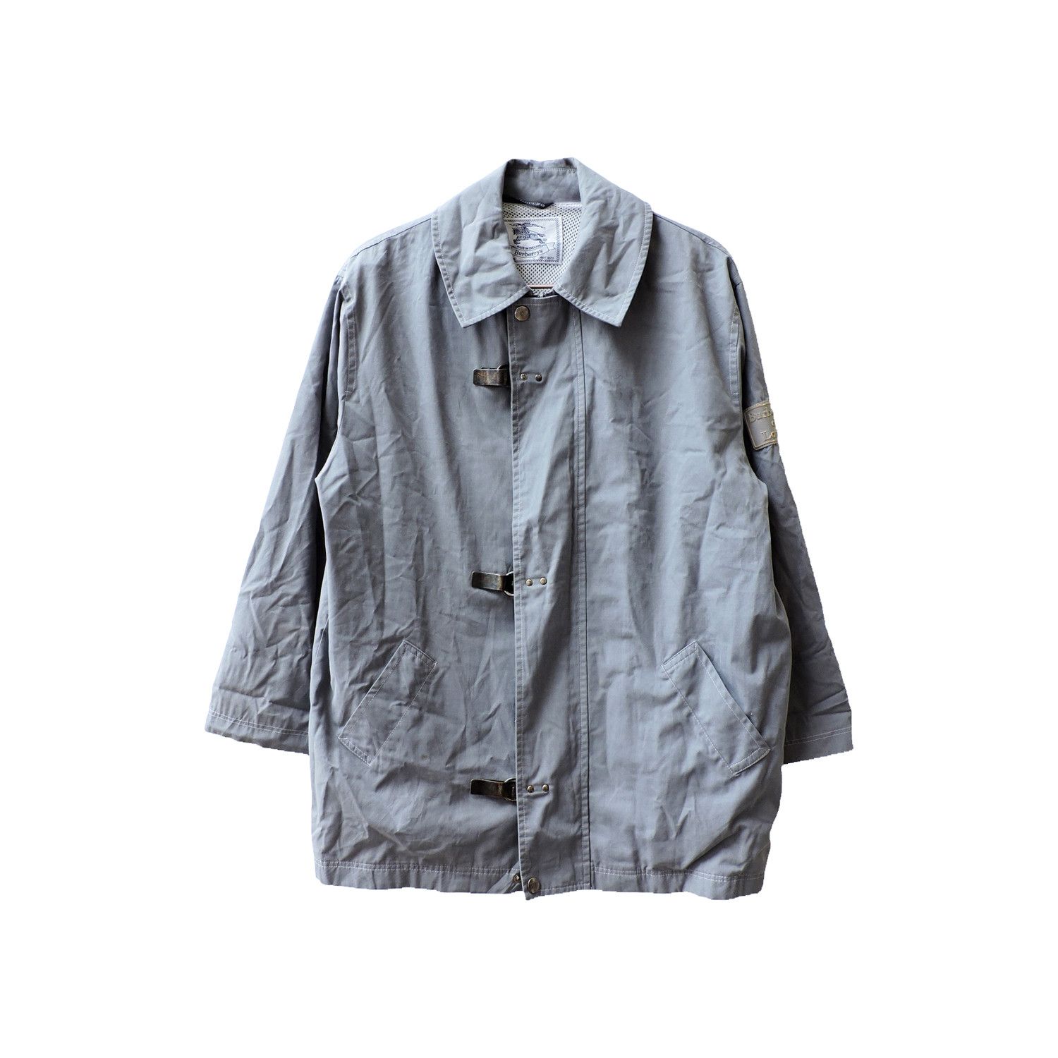 Burberry 90’S BURBERRYS REFLECTIVE LOGO TRENCH COAT JACKET Size US M / EU 48-50 / 2 - 1 Thumbnail