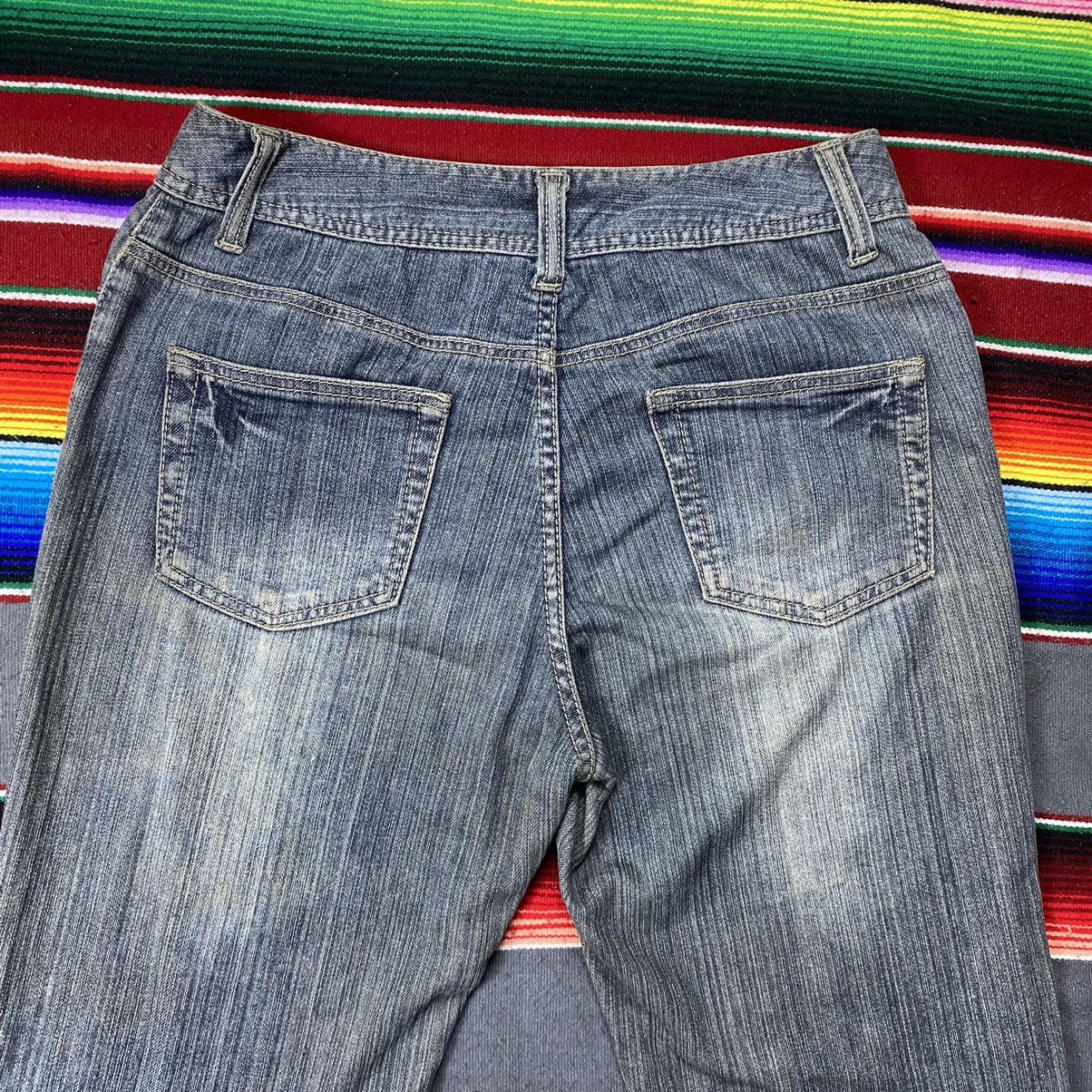 Vintage Vintage Traditional Japanese Floral Flare Distressed Denim Size US 32 / EU 48 - 9 Thumbnail