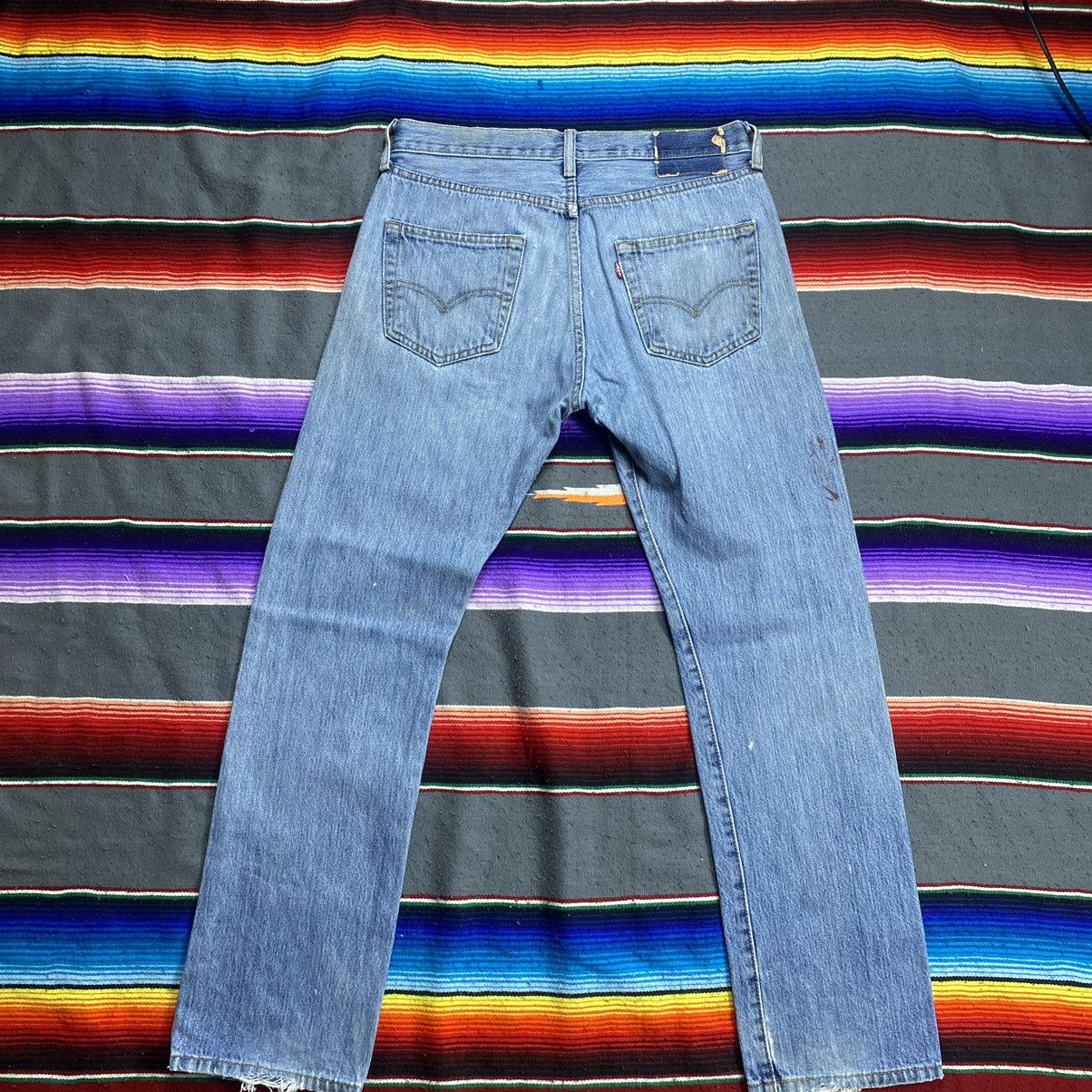 Levi's Vintage Levi’s 501 Y2k Distressed Denim Size US 32 / EU 48 - 8 Thumbnail