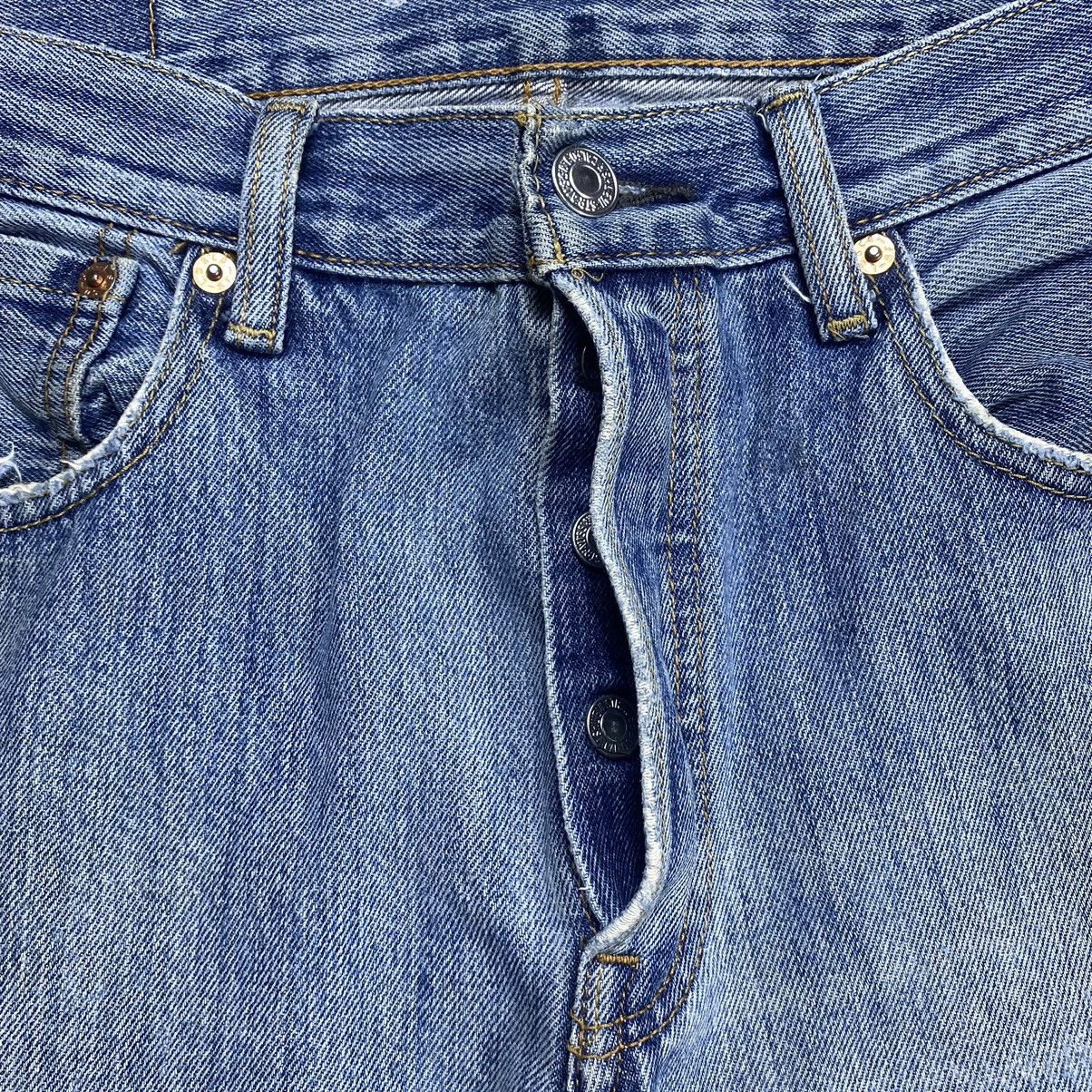 Levi's Vintage Levi’s 501 Y2k Distressed Denim Size US 32 / EU 48 - 7 Thumbnail
