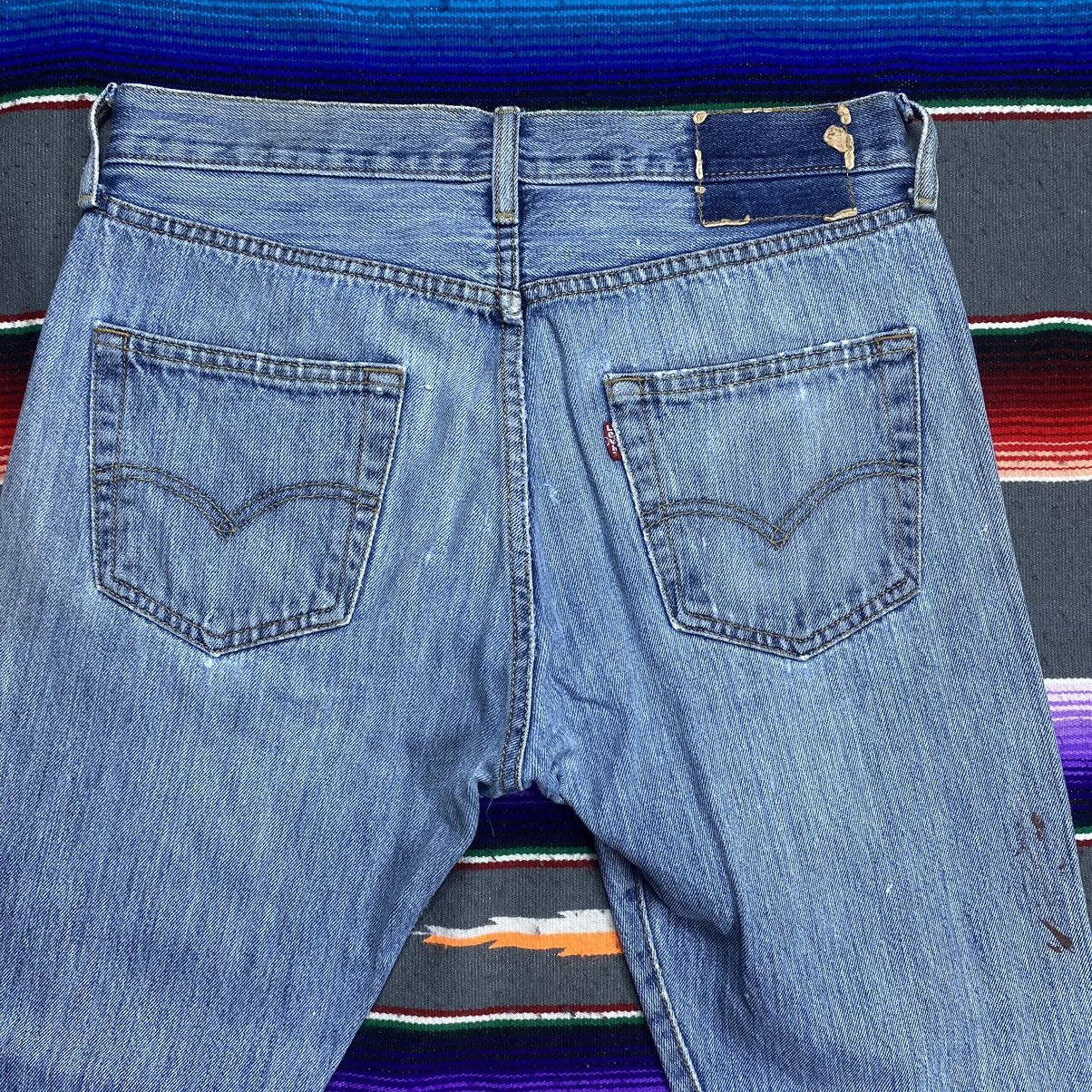 Levi's Vintage Levi’s 501 Y2k Distressed Denim Size US 32 / EU 48 - 9 Thumbnail