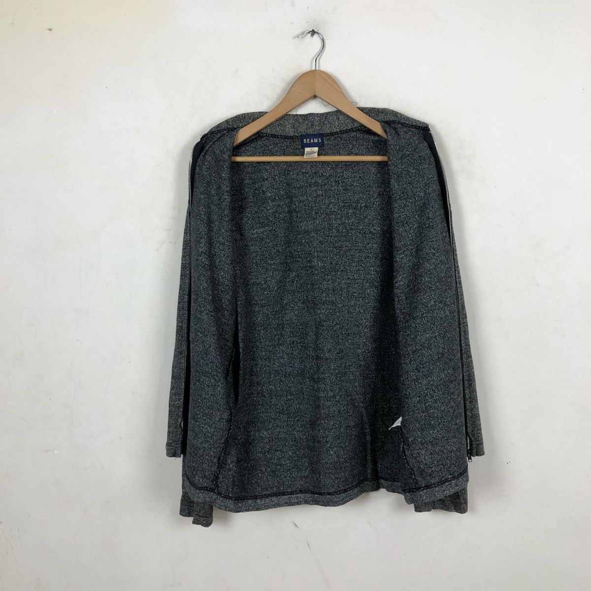 Beams Plus ZIPPER JACKET BEAMS GREY Size US L / EU 52-54 / 3 - 7 Thumbnail