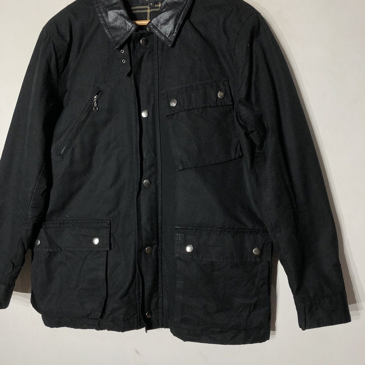 Japanese Brand MOSSIMO JACKET LEATHER COLLAR Size US M / EU 48-50 / 2 - 5 Thumbnail