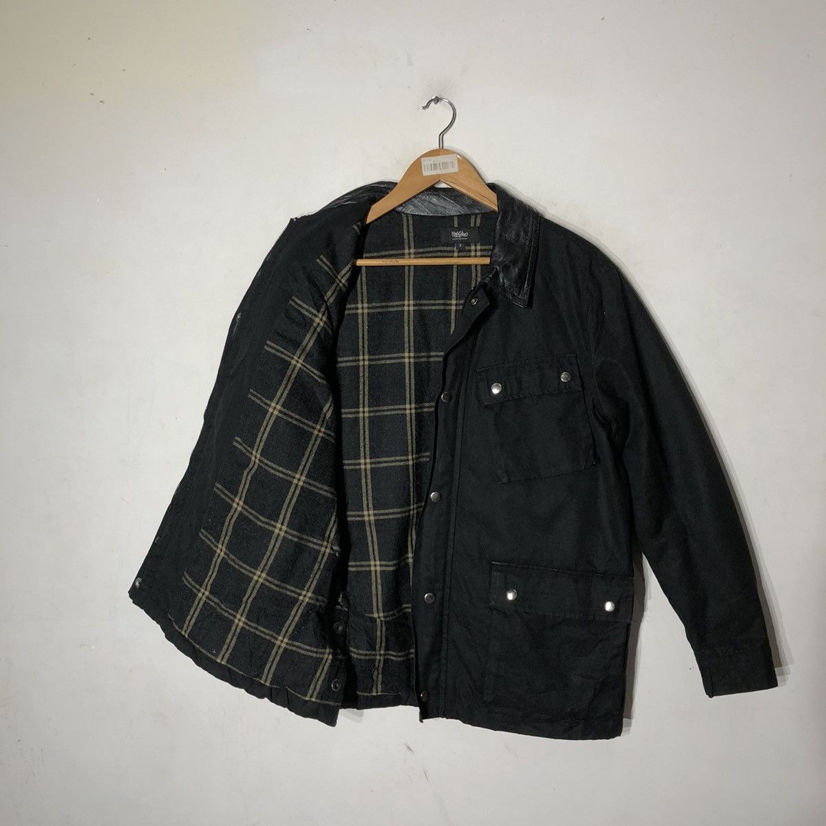 Japanese Brand MOSSIMO JACKET LEATHER COLLAR Size US M / EU 48-50 / 2 - 9 Thumbnail