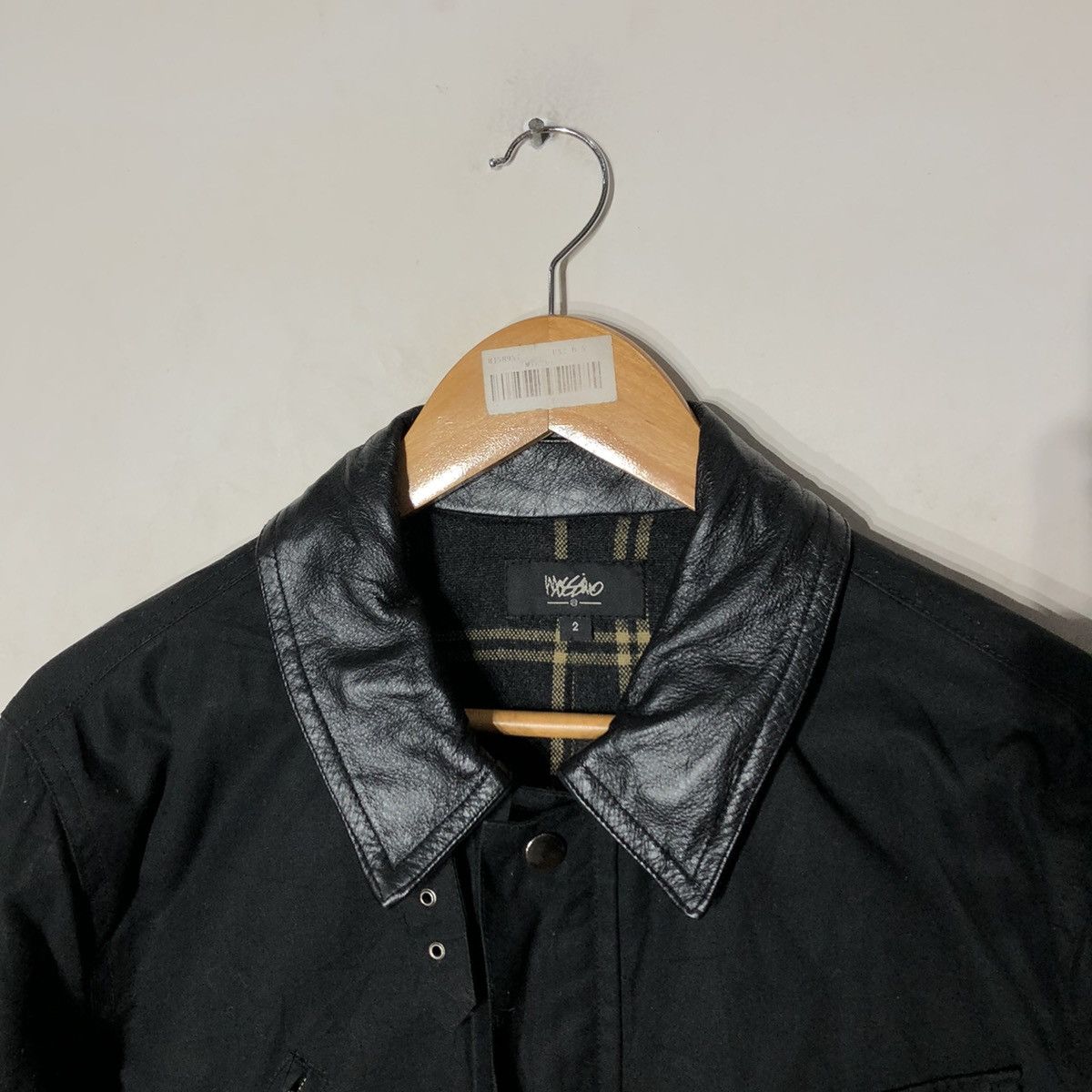 Japanese Brand MOSSIMO JACKET LEATHER COLLAR Size US M / EU 48-50 / 2 - 8 Thumbnail