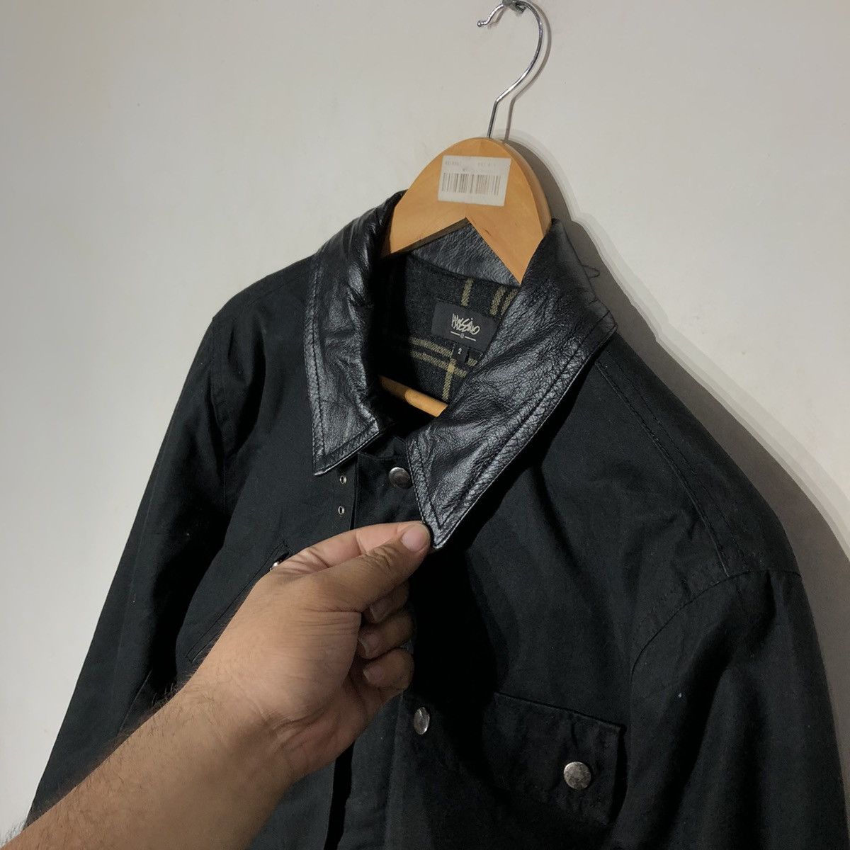 Japanese Brand MOSSIMO JACKET LEATHER COLLAR Size US M / EU 48-50 / 2 - 4 Thumbnail